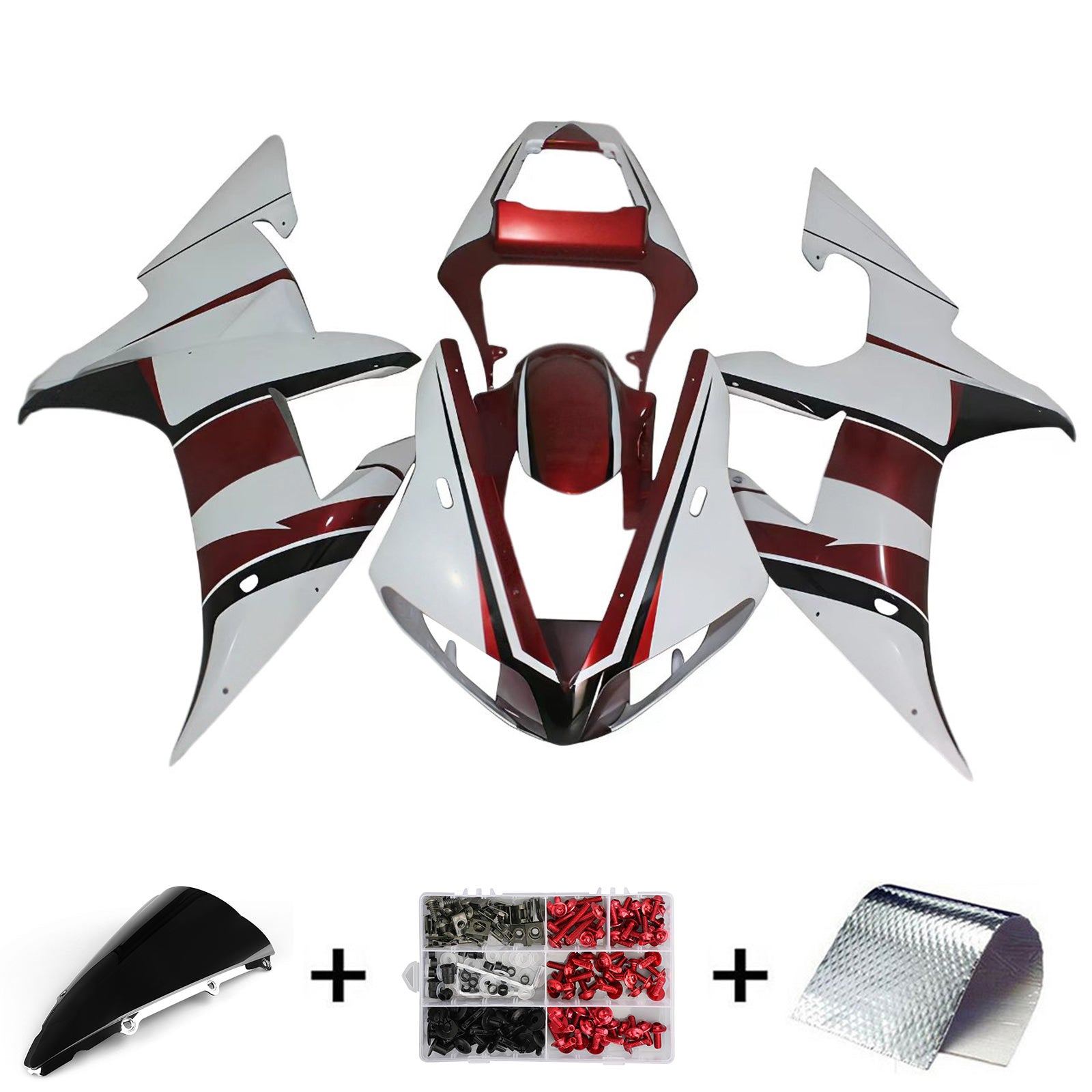 2002-2003 Yamaha YZF 1000 R1 Kit de carénage d'injection carrosserie plastique ABS