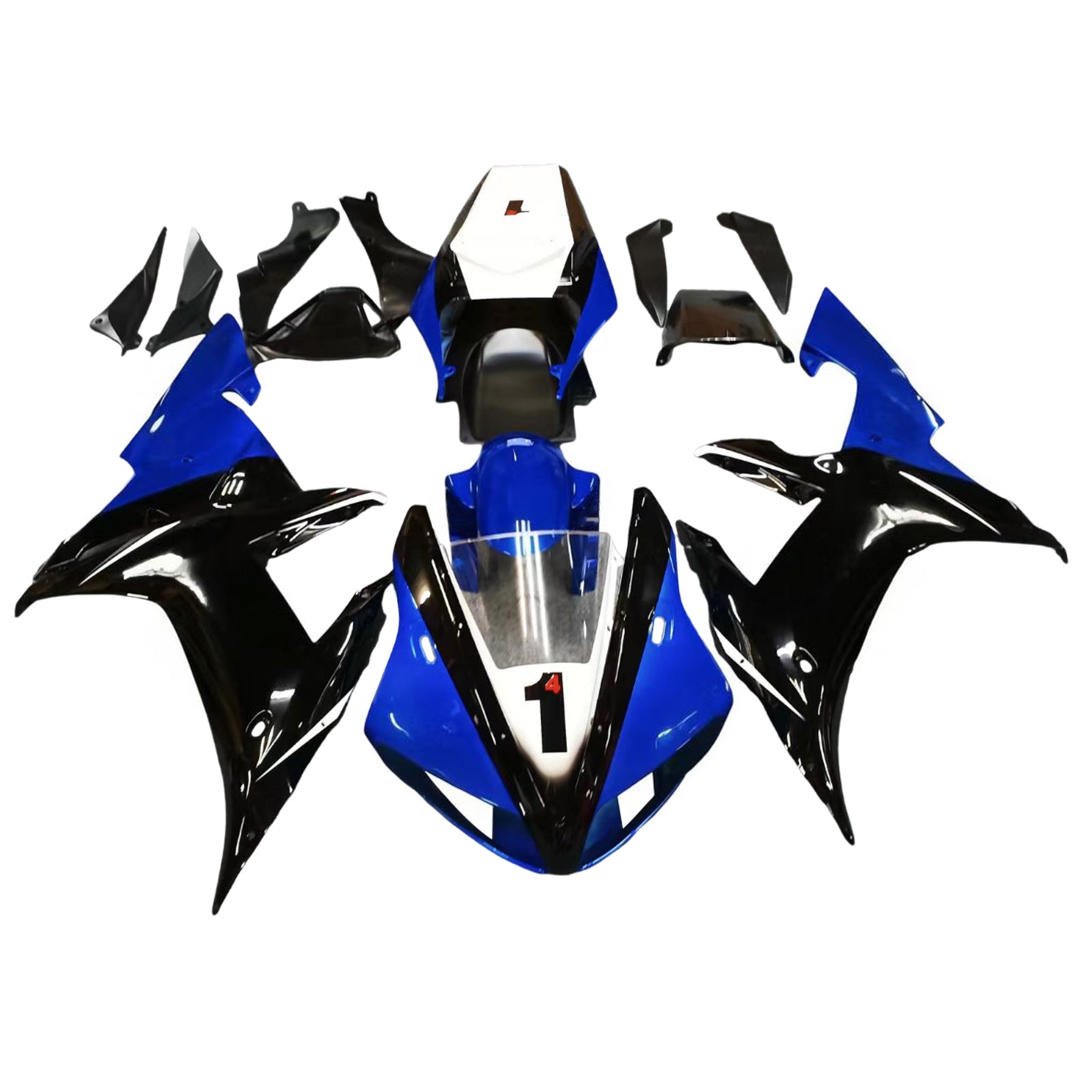 2002-2003 Yamaha YZF 1000 R1 Kit de carénage d'injection carrosserie plastique ABS