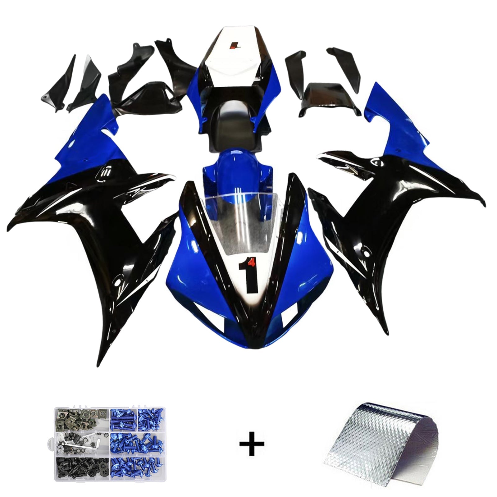 2002-2003 Yamaha YZF 1000 R1 Kit de carénage d'injection carrosserie plastique ABS