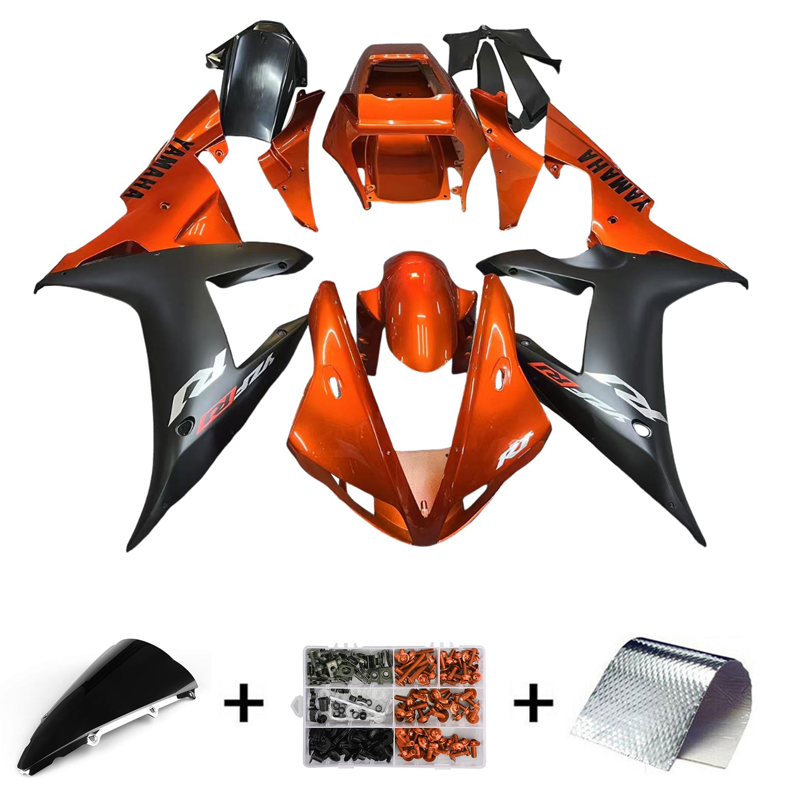 Kit carenatura iniezione Yamaha YZF 1000 R1 2002-2003 Carrozzeria in plastica ABS