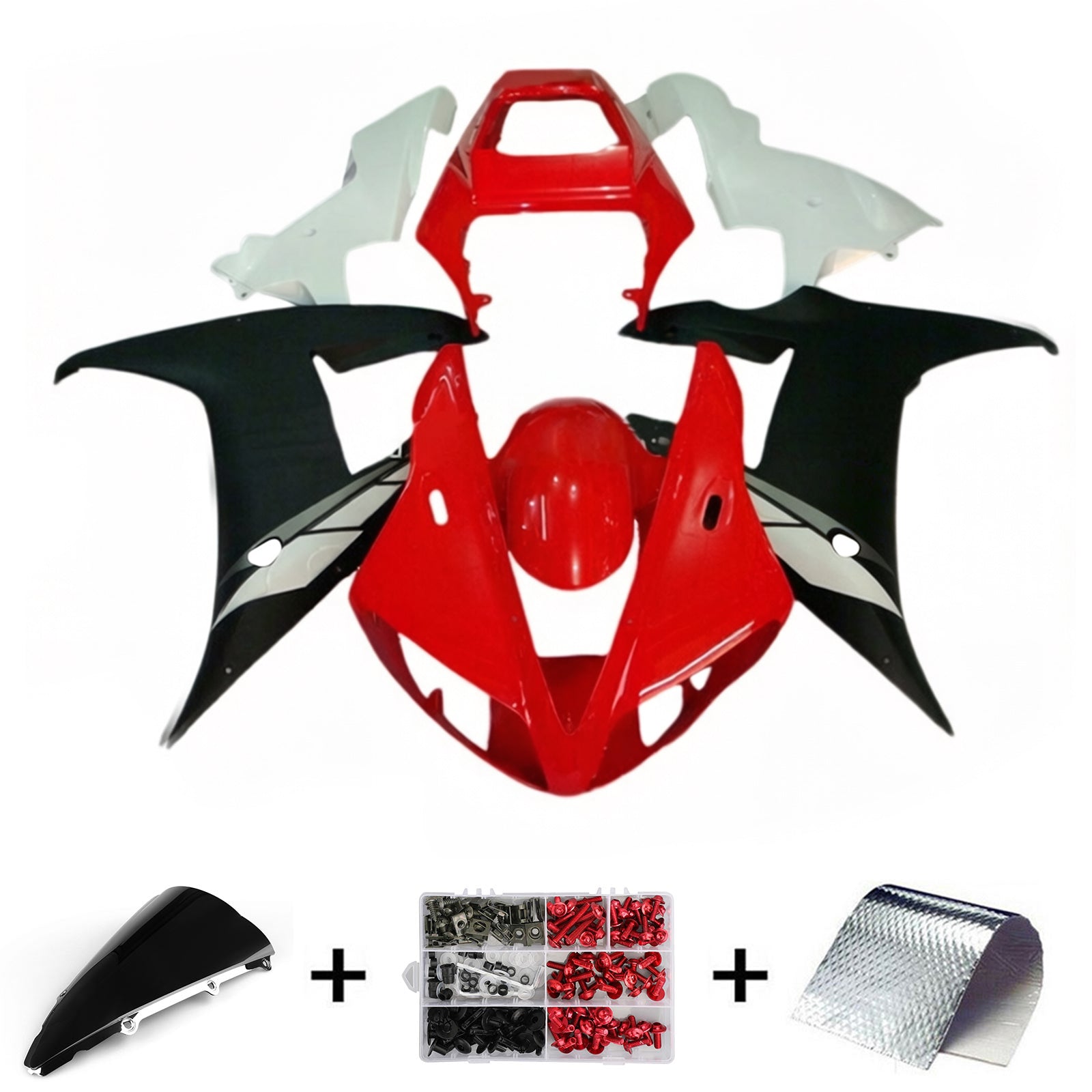 2002-2003 Yamaha YZF 1000 R1 Kit de carénage d'injection carrosserie plastique ABS