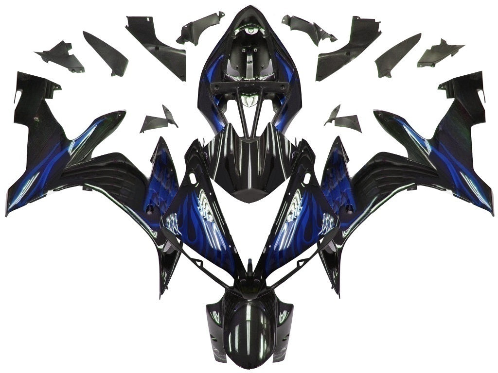 Ranges Amotopart 2004-2006 Yamaha YZF-R1 Črni in modri plamen R1 generic
