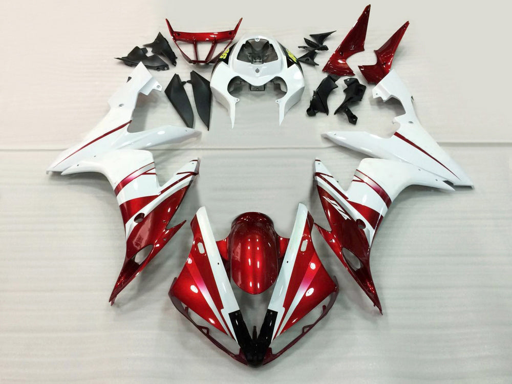 Carénages Amotopart 2004-2006 Yamaha YZF-R1 Rouge Blanc FIAT Generic