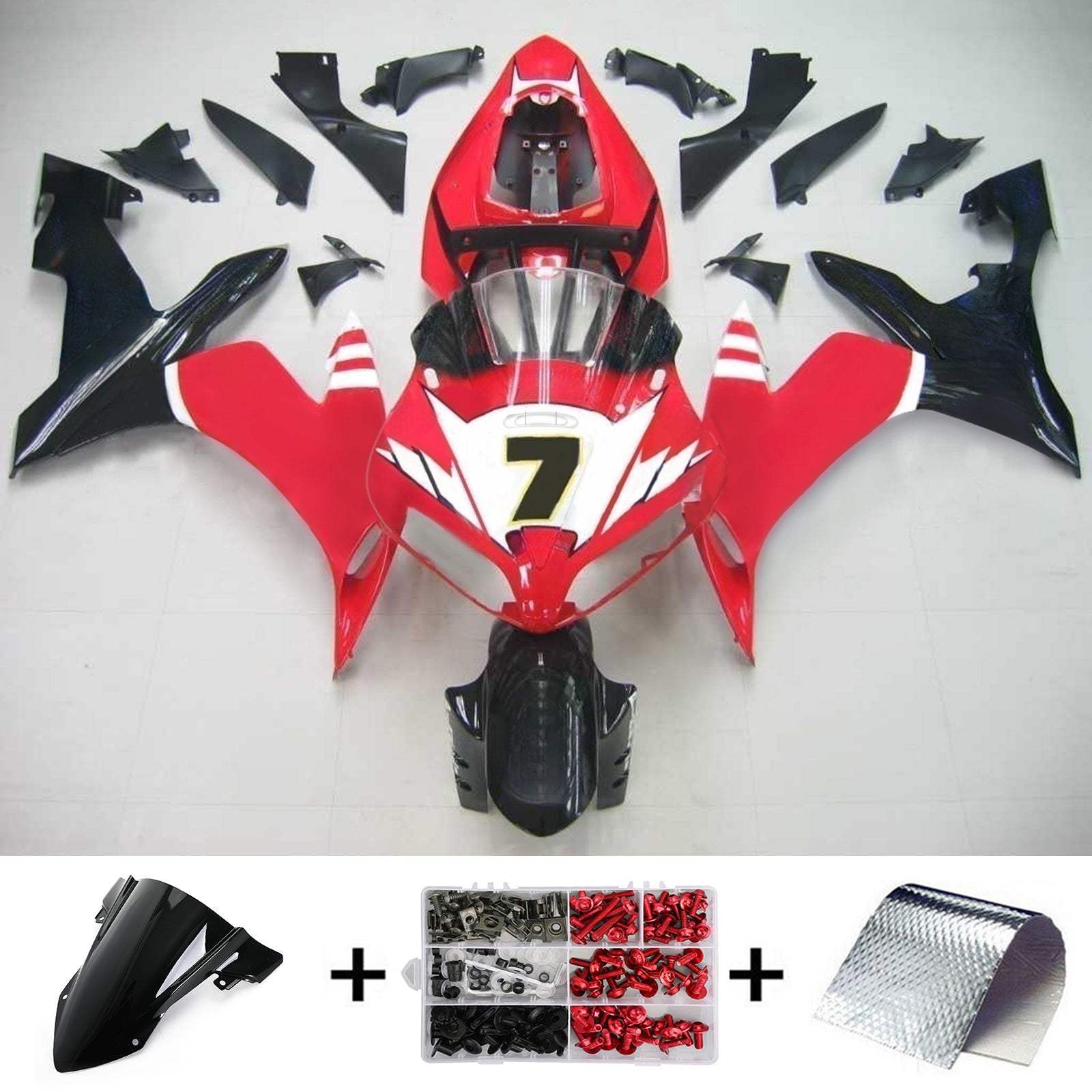 Kit de carénage Amotopart pour Yamaha YZF 1000 R1 2004-2006 générique