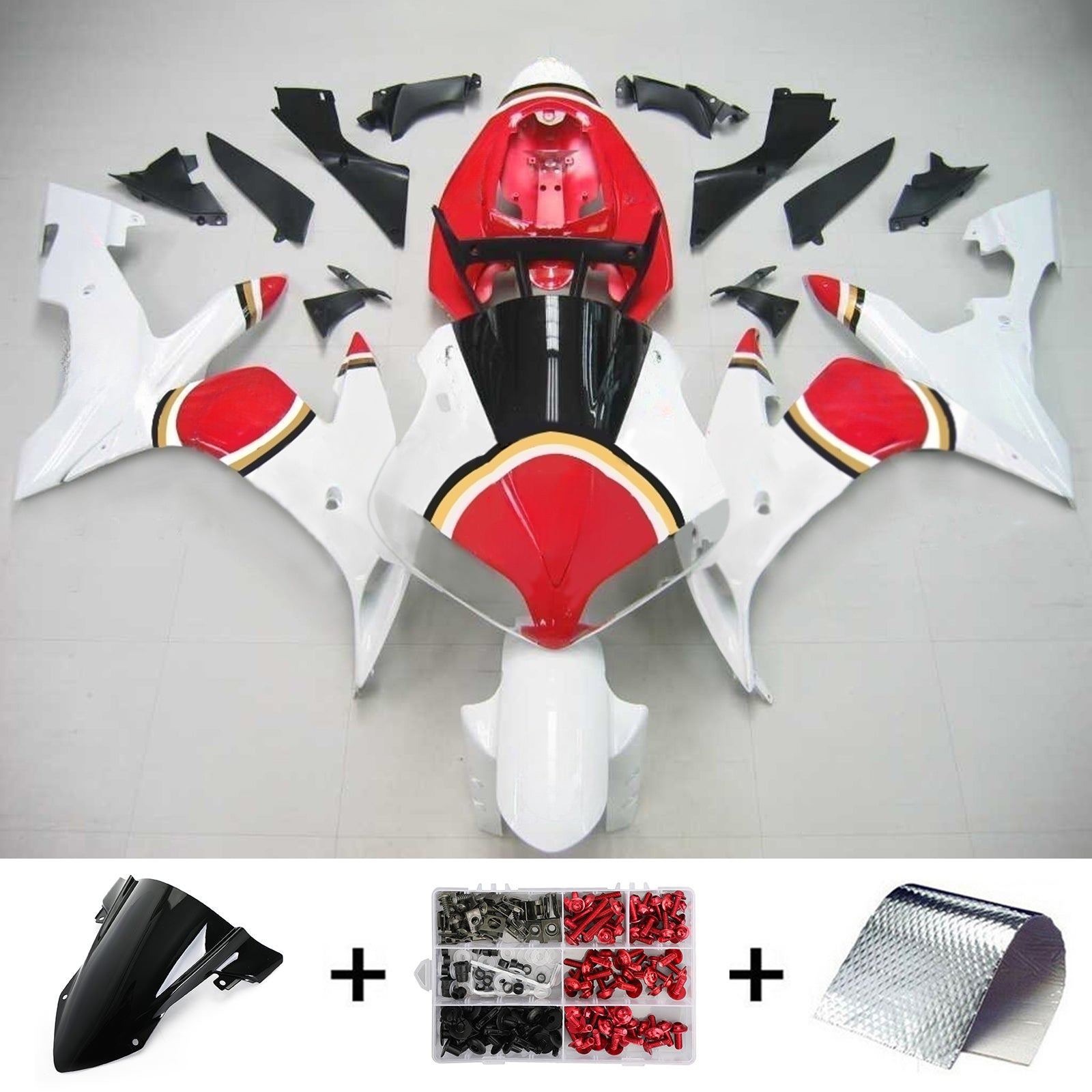 Kit de carénage Amotopart pour Yamaha YZF 1000 R1 2004-2006 générique