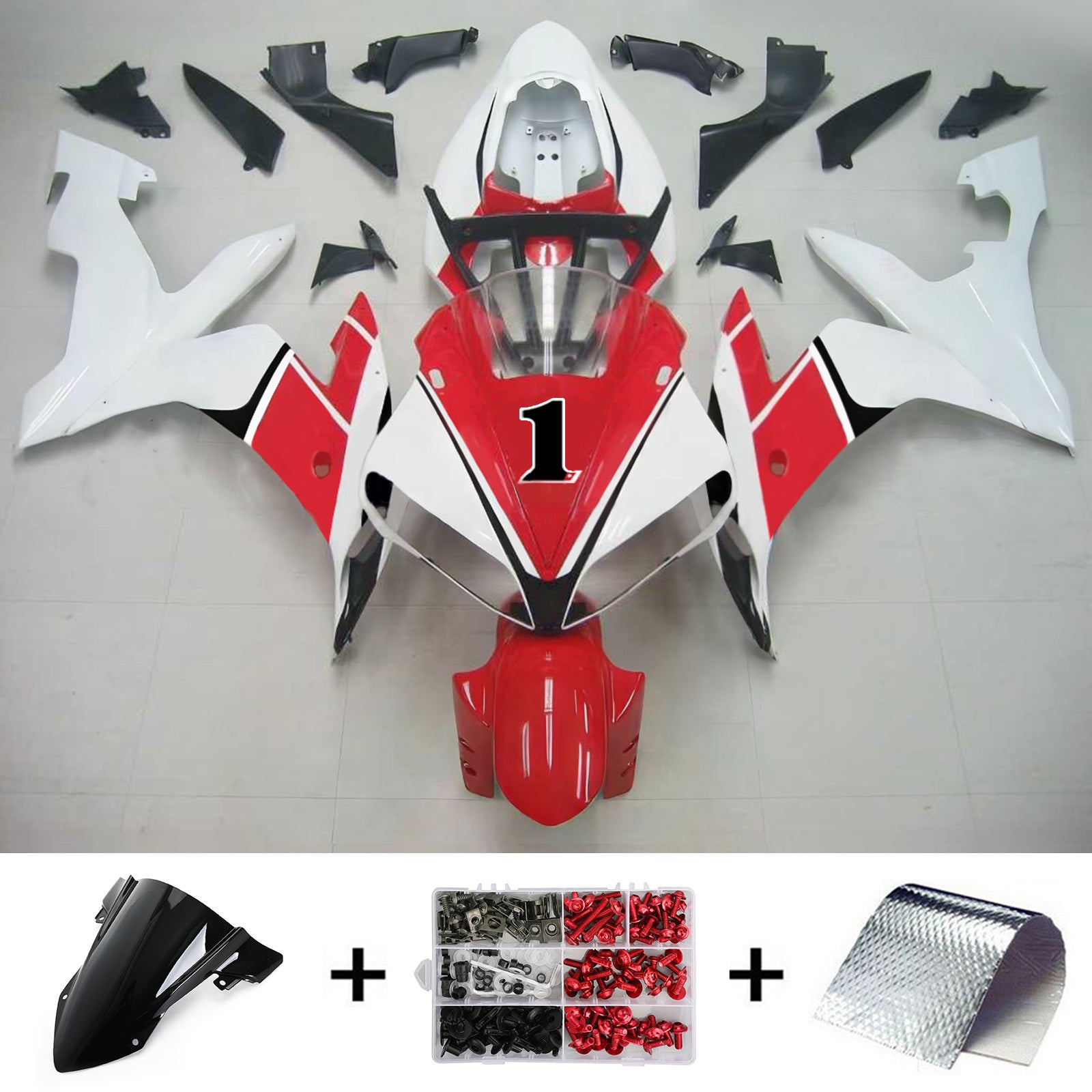 Kit de carénage Amotopart pour Yamaha YZF 1000 R1 2004-2006 générique