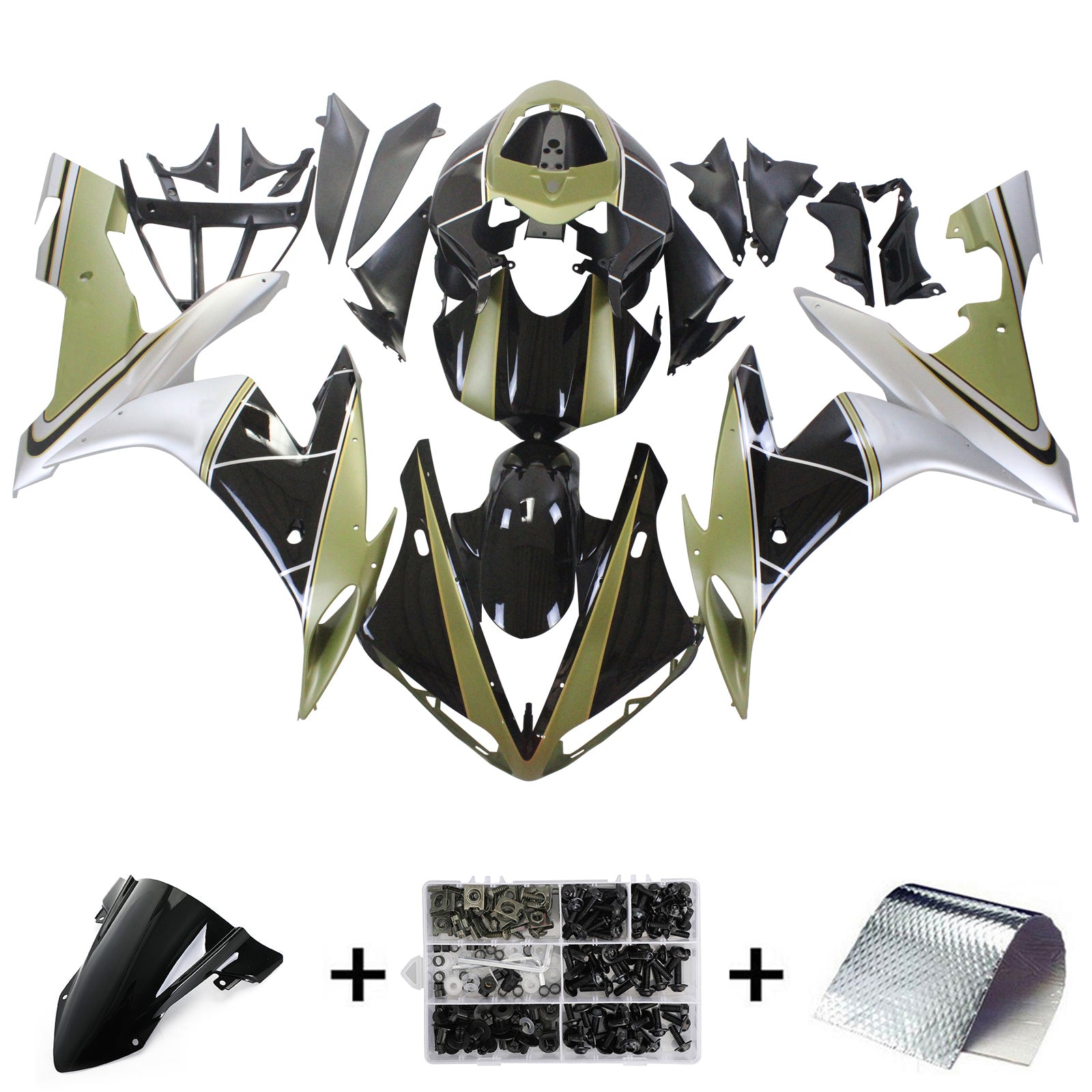 Amotopart Sealing Kit za Yamaha YZF 1000 R1 2004-2006 Generic