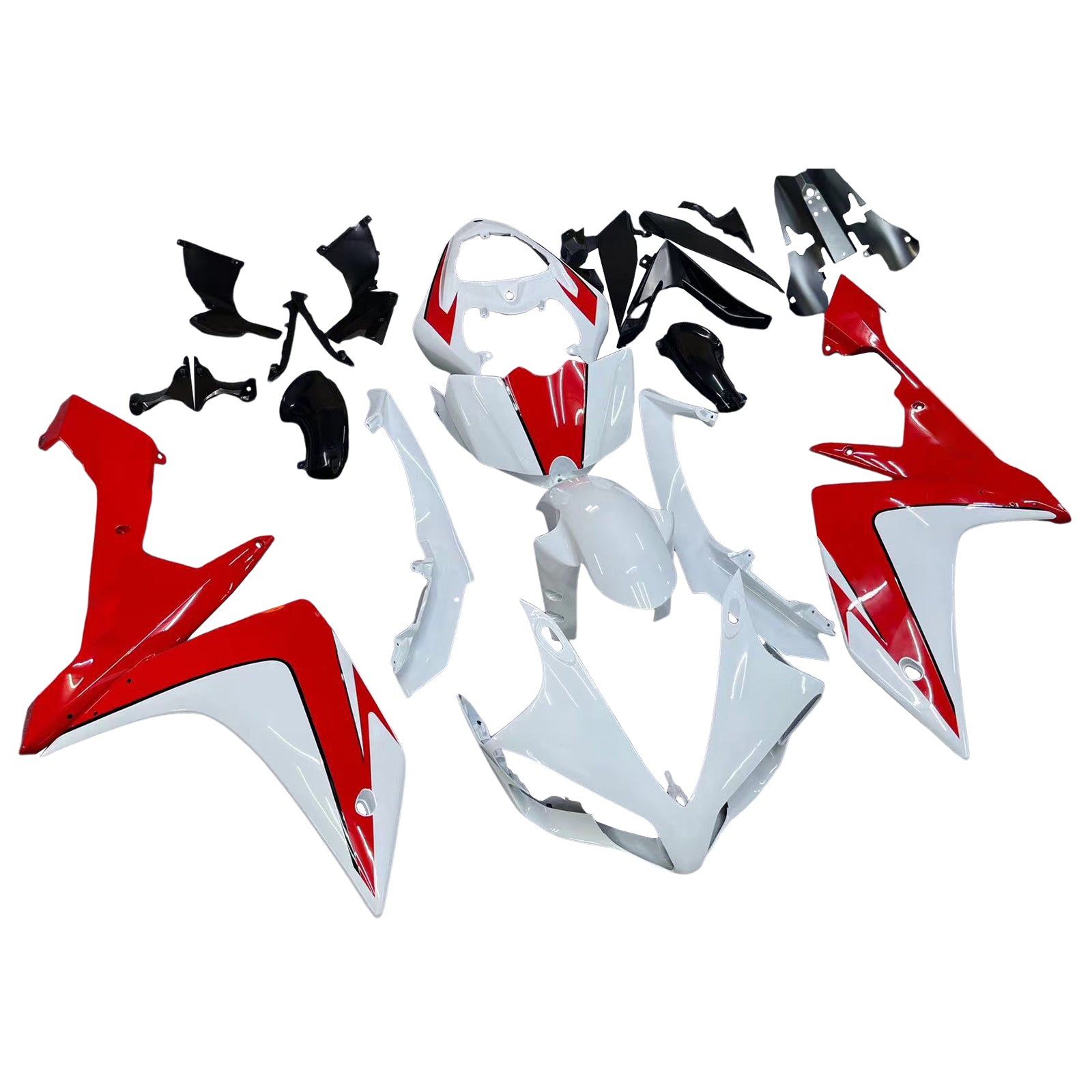 Amotopart Carénages 2007-2008 Yamaha YZF-R1 Blanc Rouge R1 Generic