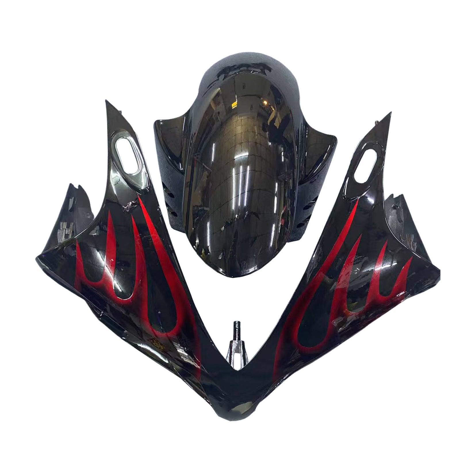 Carénages Amotopart 2007-2008 Yamaha YZF-R1 Black & Red Flame R1 Generic