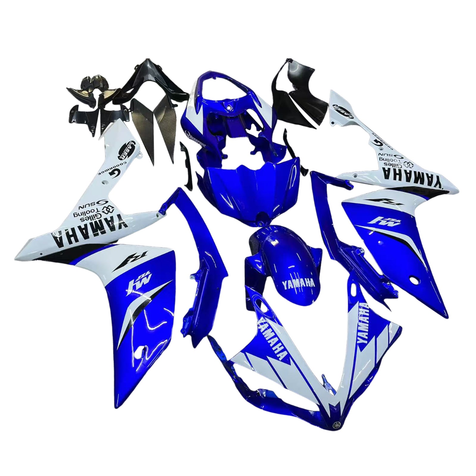 Amotopart stroomlijnkappen 2007-2008 Yamaha YZF-R1 Blauw Wit R1 Generiek