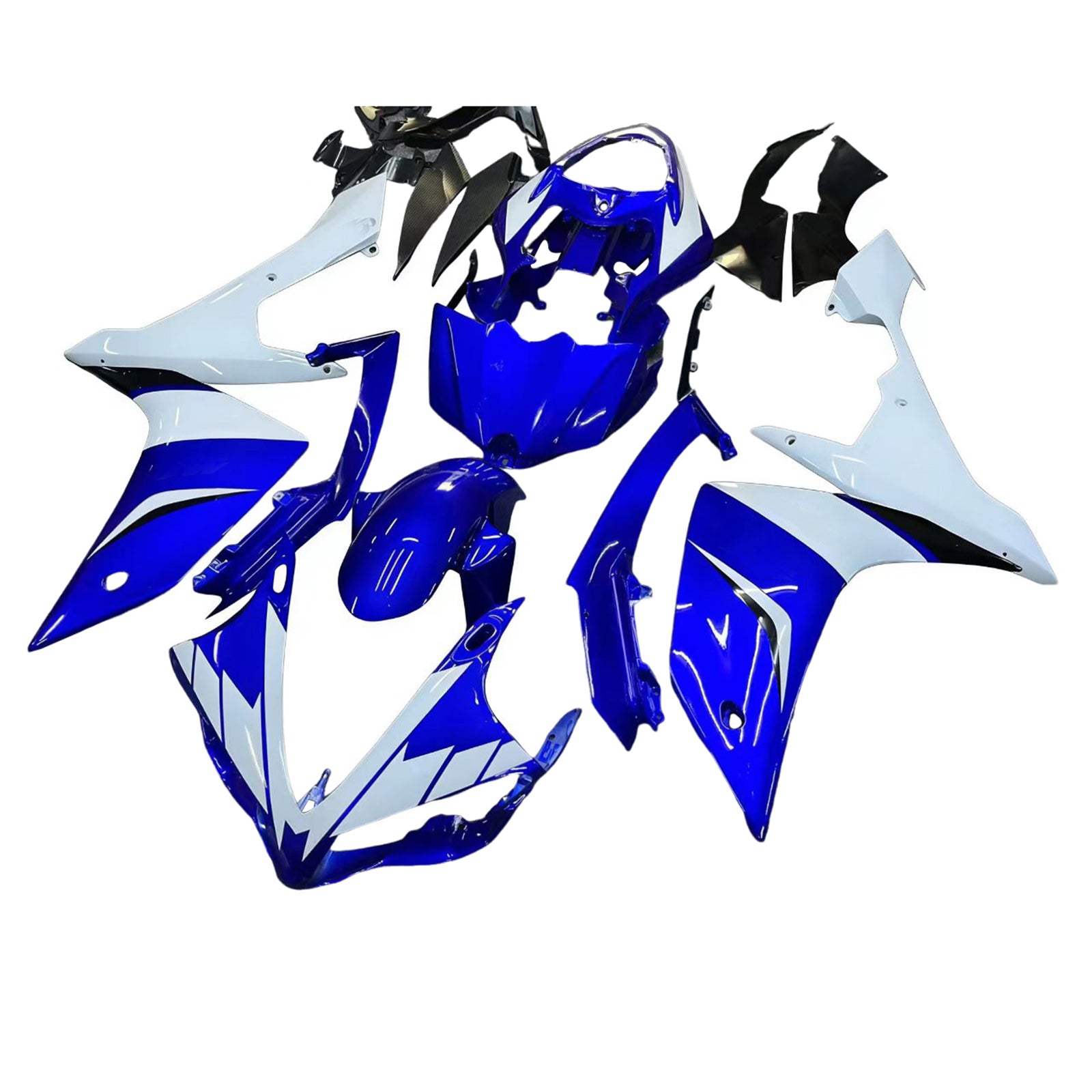 Carénages Amotopart 2007-2008 Yamaha YZF-R1 Bleu Blanc R1 Generic