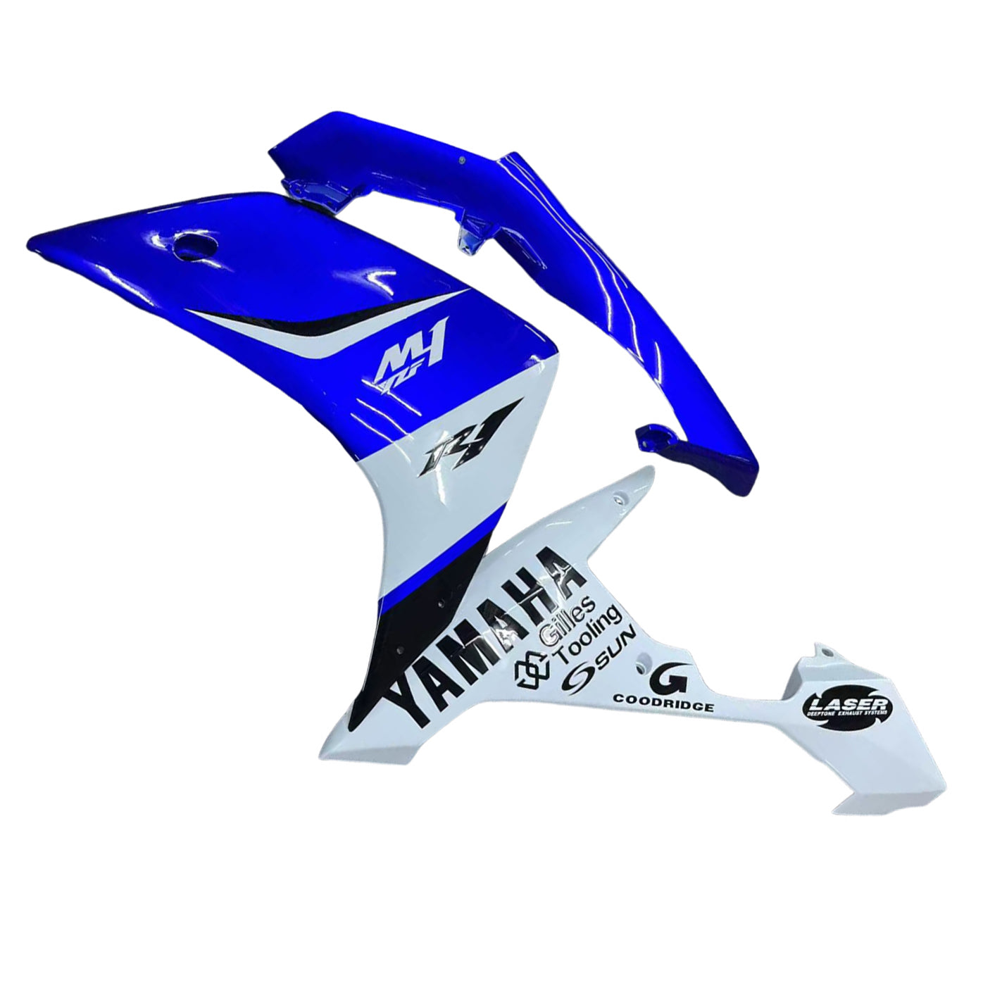 Amotopart stroomlijnkappen 2007-2008 Yamaha YZF-R1 Blauw Wit R1 Generiek