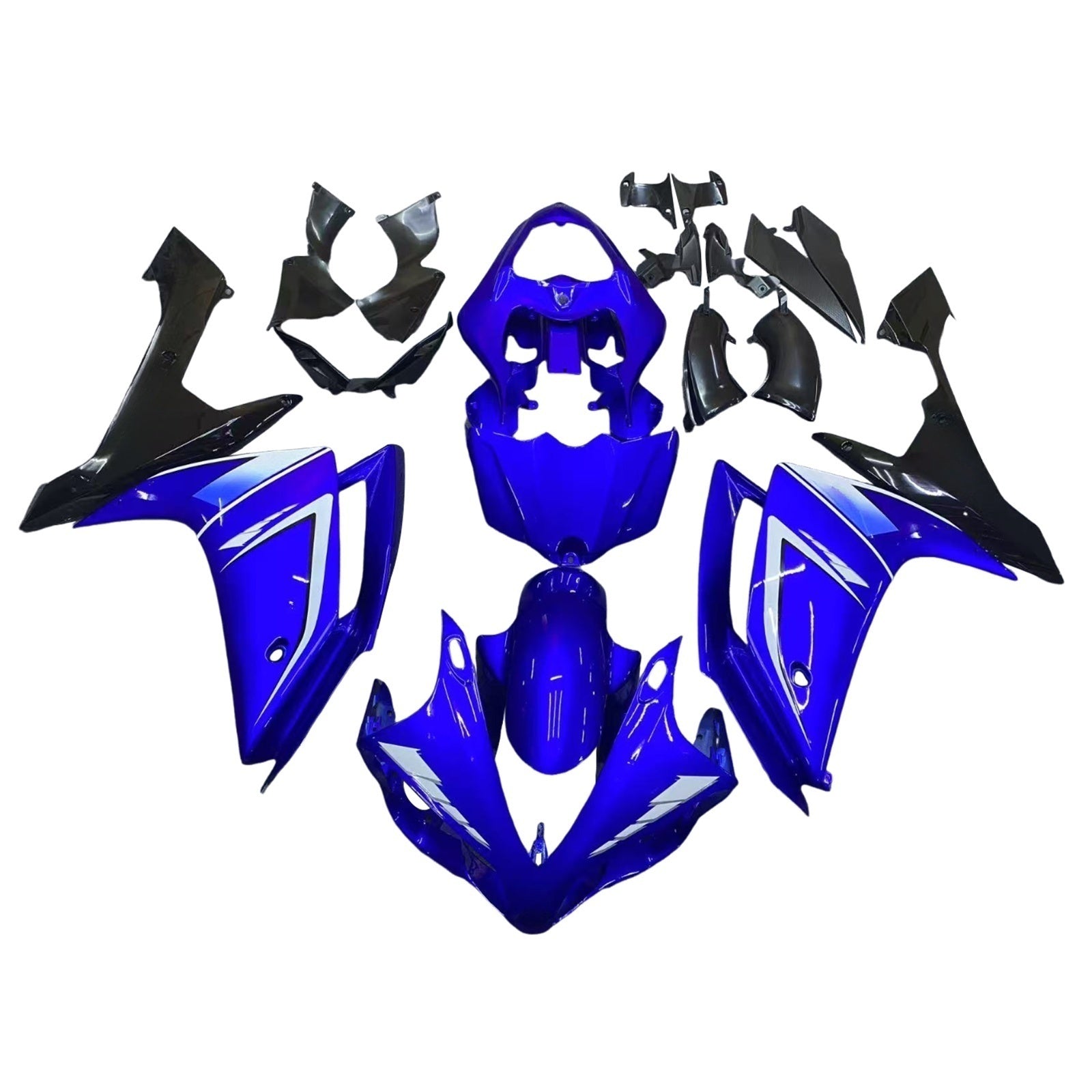 Owiewki Amotopart 2007-2008 Yamaha YZF-R1 Niebieskie Czarne R1 Ogólne