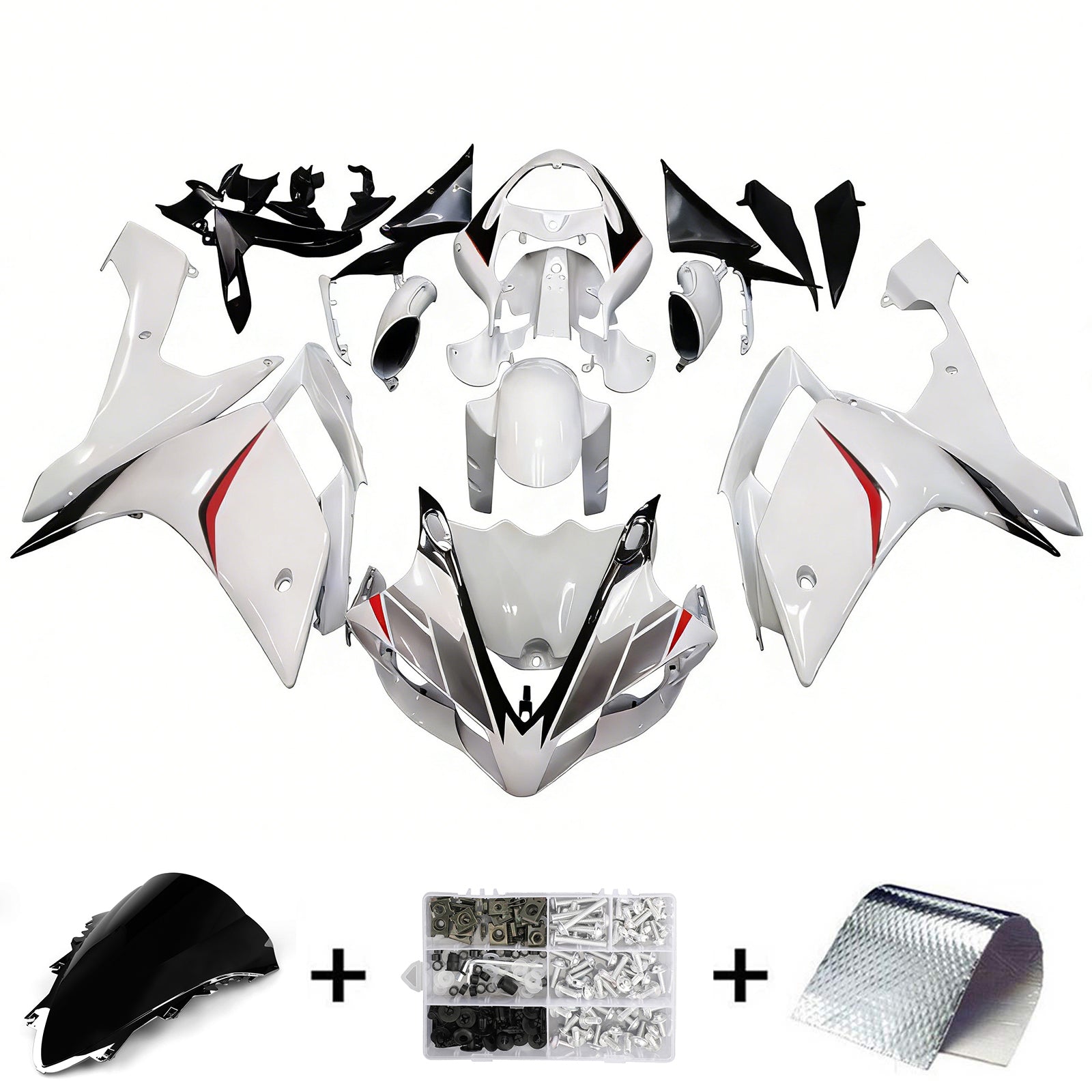 Injektiotapapakkaus Konttien muovinen abs sopii Yamaha YZF-R1 2007-2008