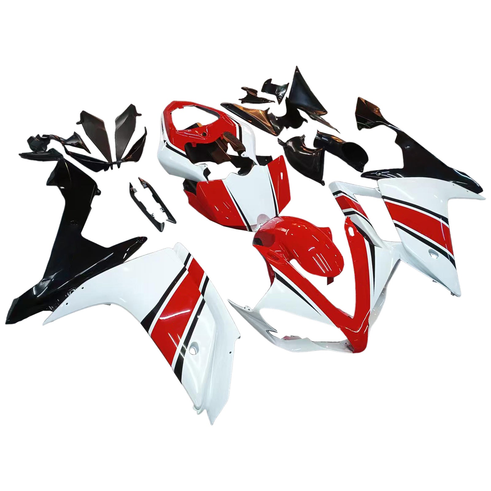 Amotopart Kit Carénage Yamaha YZF 1000 R1 2007-2008 Carrosserie Plastique ABS