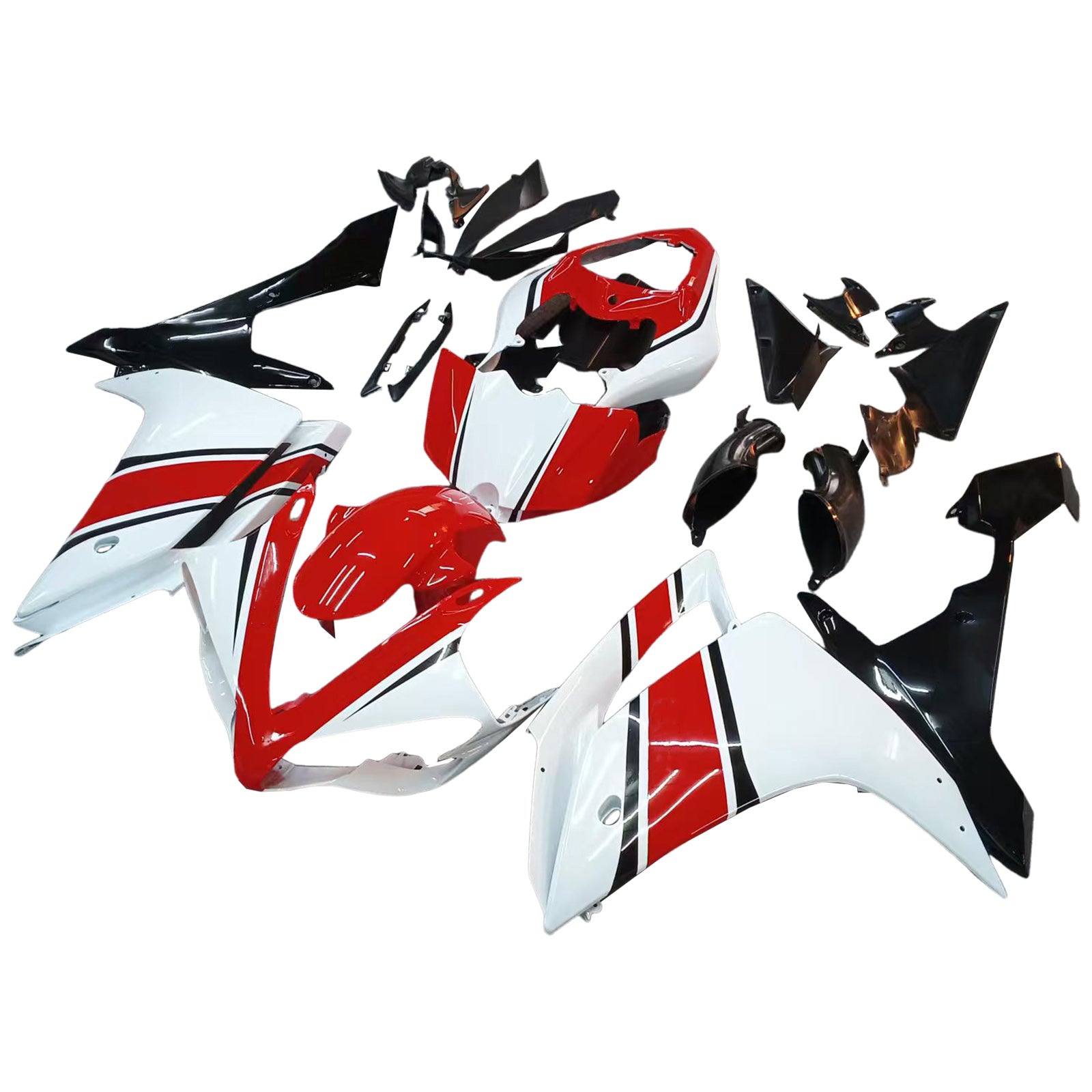 Amotopart Kit Carénage Yamaha YZF 1000 R1 2007-2008 Carrosserie Plastique ABS