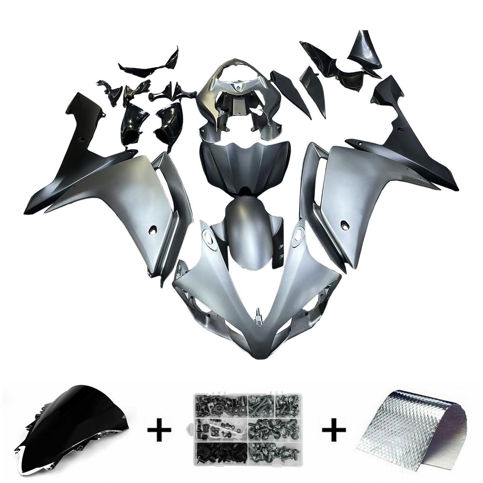 Amotopart Kit Carénage Yamaha YZF 1000 R1 2007-2008 Carrosserie Plastique ABS