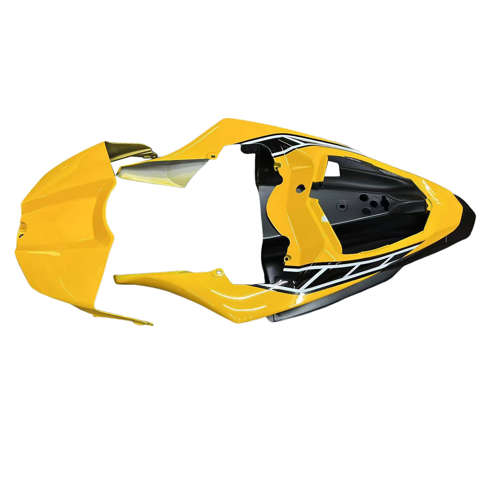 Carénages Amotopart 2009-2011 Yamaha YZF-R1 Jaune Noir Motul R1 Generic