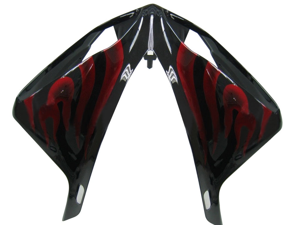 Owiewki Amotopart 2009-2011 Yamaha YZF-R1 czarno-czerwone płomienie ogólne