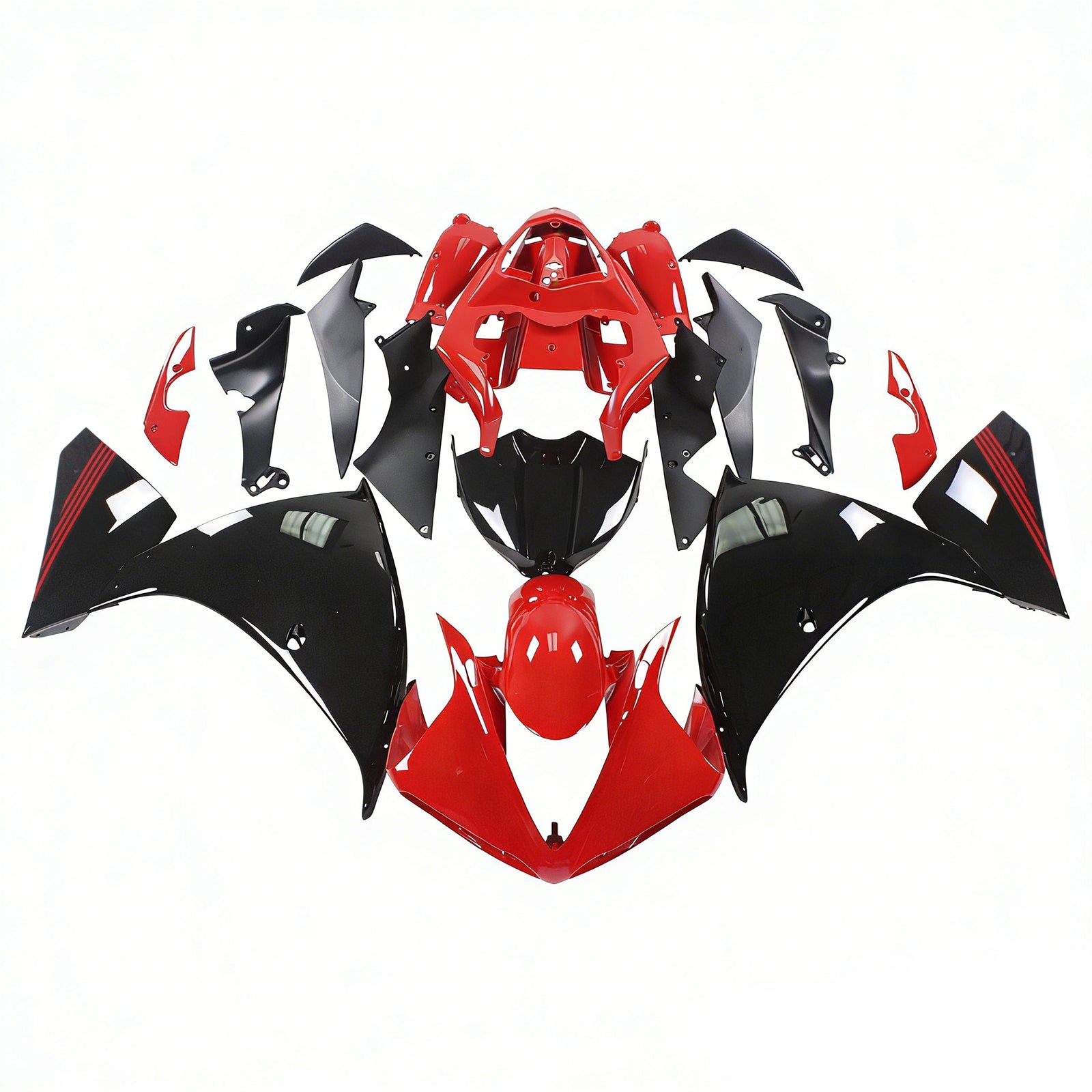 Kit de carénage Amotopart pour Yamaha YZF 1000 R1 2009-2011 générique