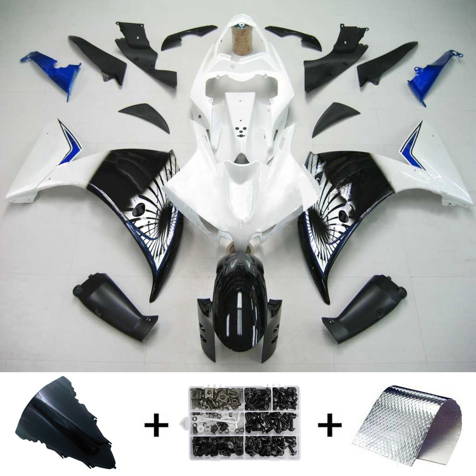 Kit de carénage Amotopart pour Yamaha YZF 1000 R1 2009-2011 générique