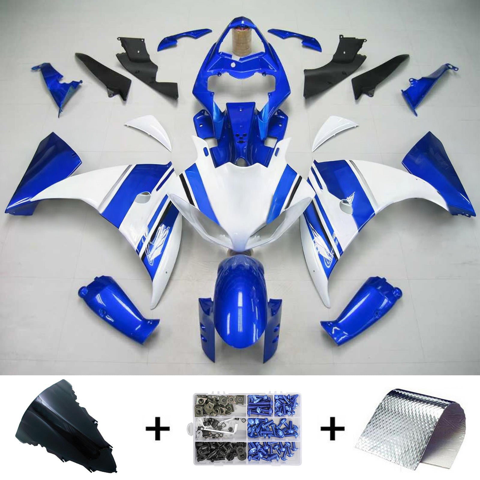 Kit de carénage Amotopart pour Yamaha YZF 1000 R1 2009-2011 générique