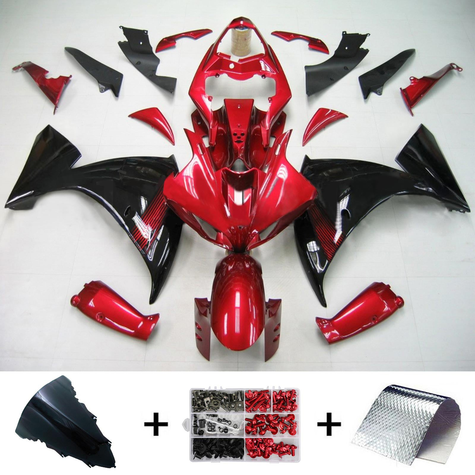 Kit de carénage Amotopart pour Yamaha YZF 1000 R1 2009-2011 générique