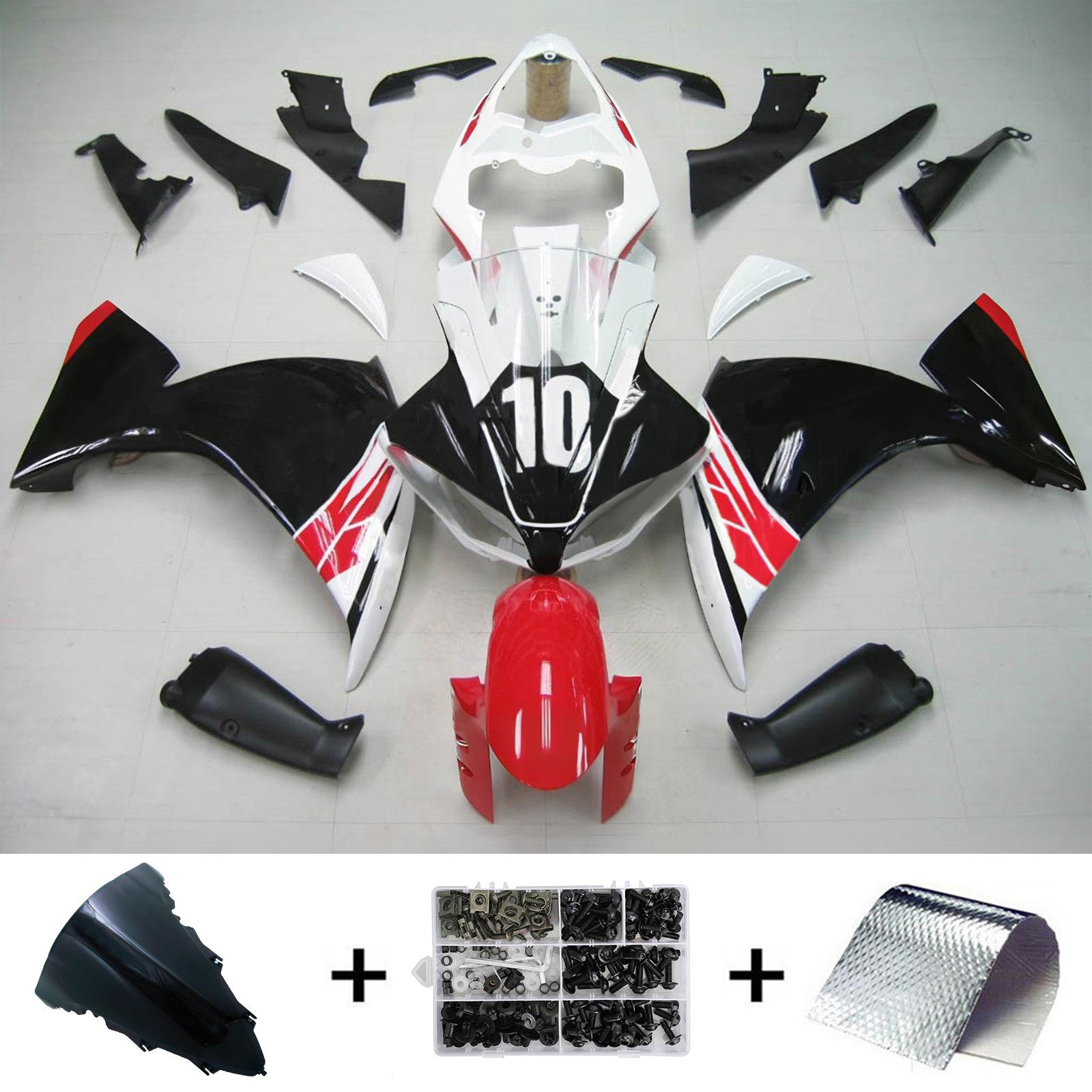 Kit de carénage Amotopart pour Yamaha YZF 1000 R1 2009-2011 générique
