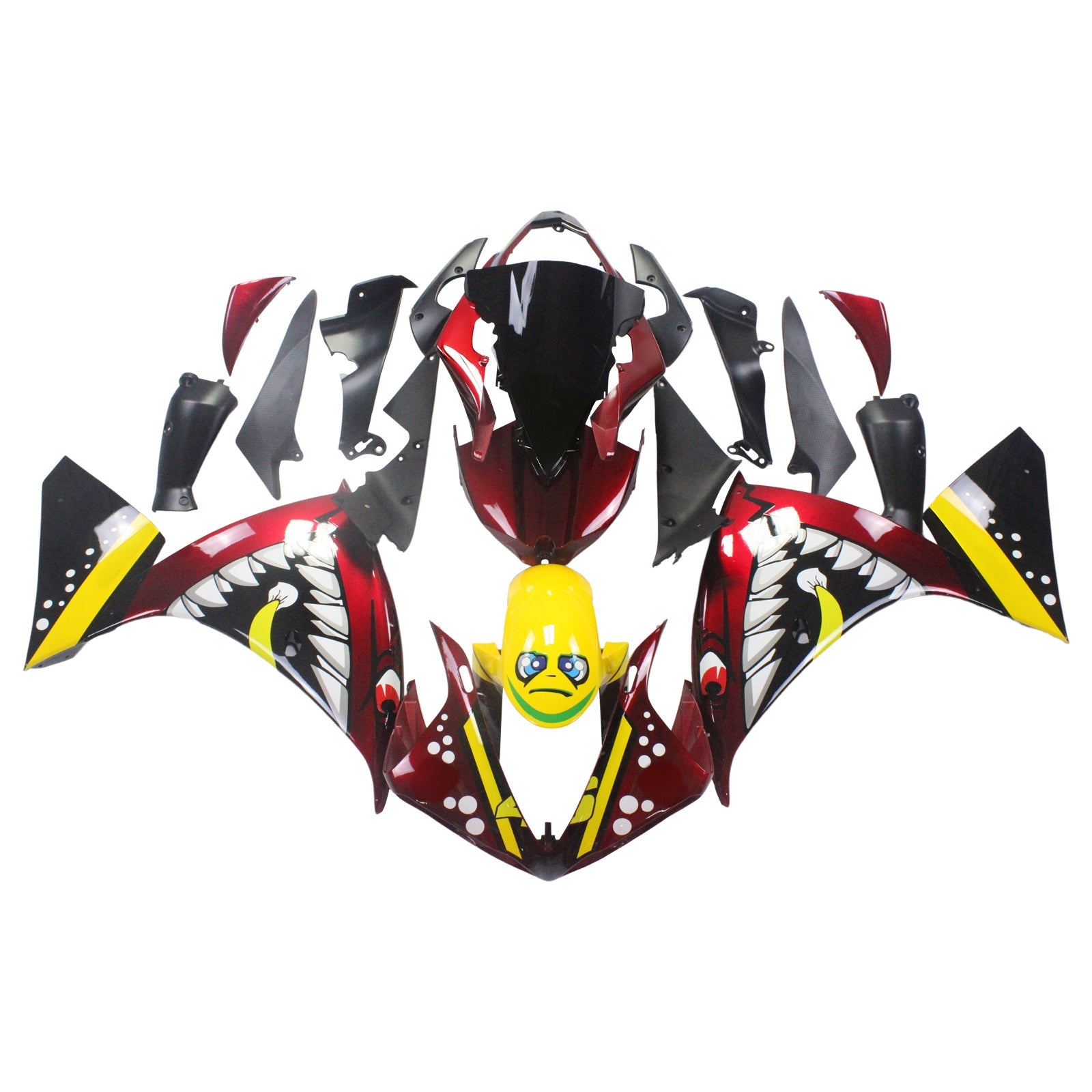 Kit de carénage Amotopart pour Yamaha YZF 1000 R1 2009-2011 générique