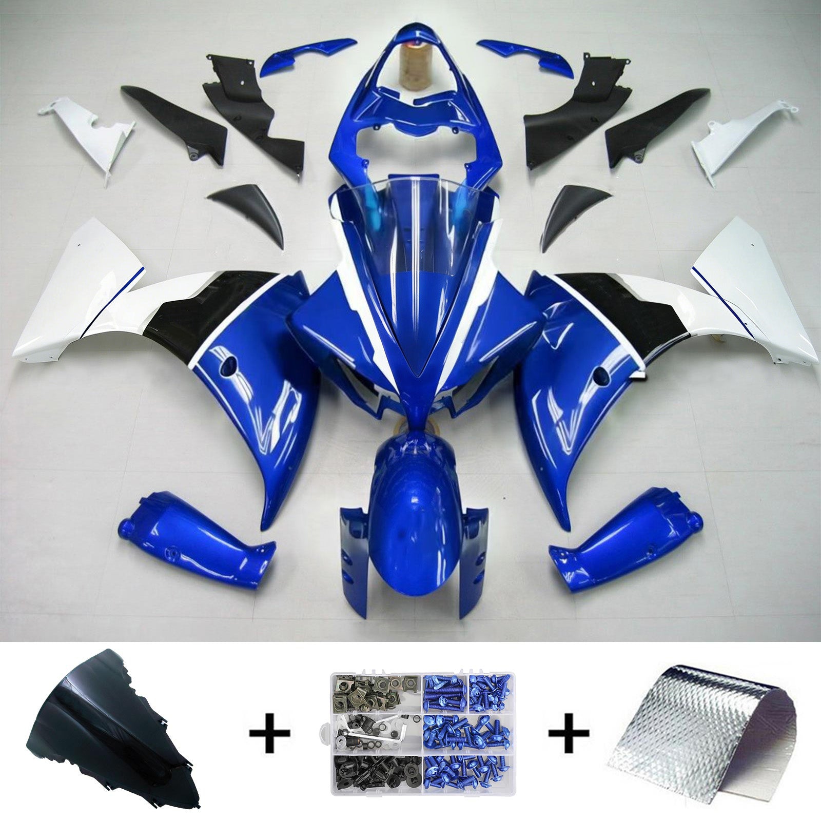 Kit de carénage Amotopart pour Yamaha YZF 1000 R1 2009-2011 générique