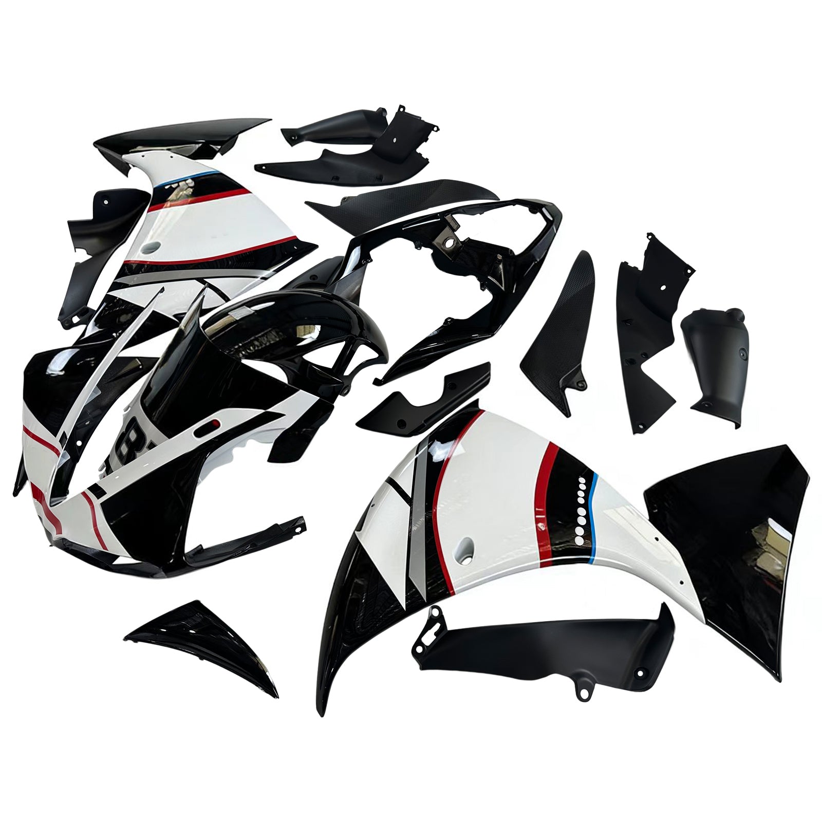 Kit de carénage Amotopart pour Yamaha YZF 1000 R1 2009-2011 générique