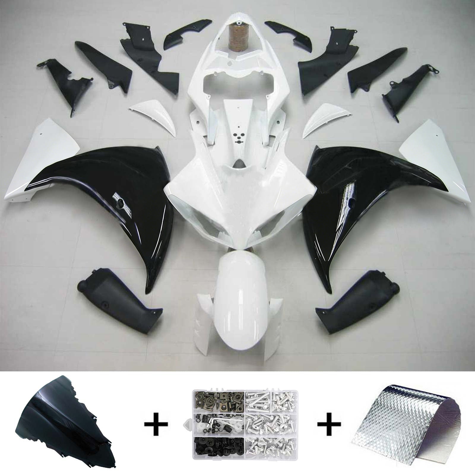 Kit de carénage Amotopart pour Yamaha YZF 1000 R1 2009-2011 générique