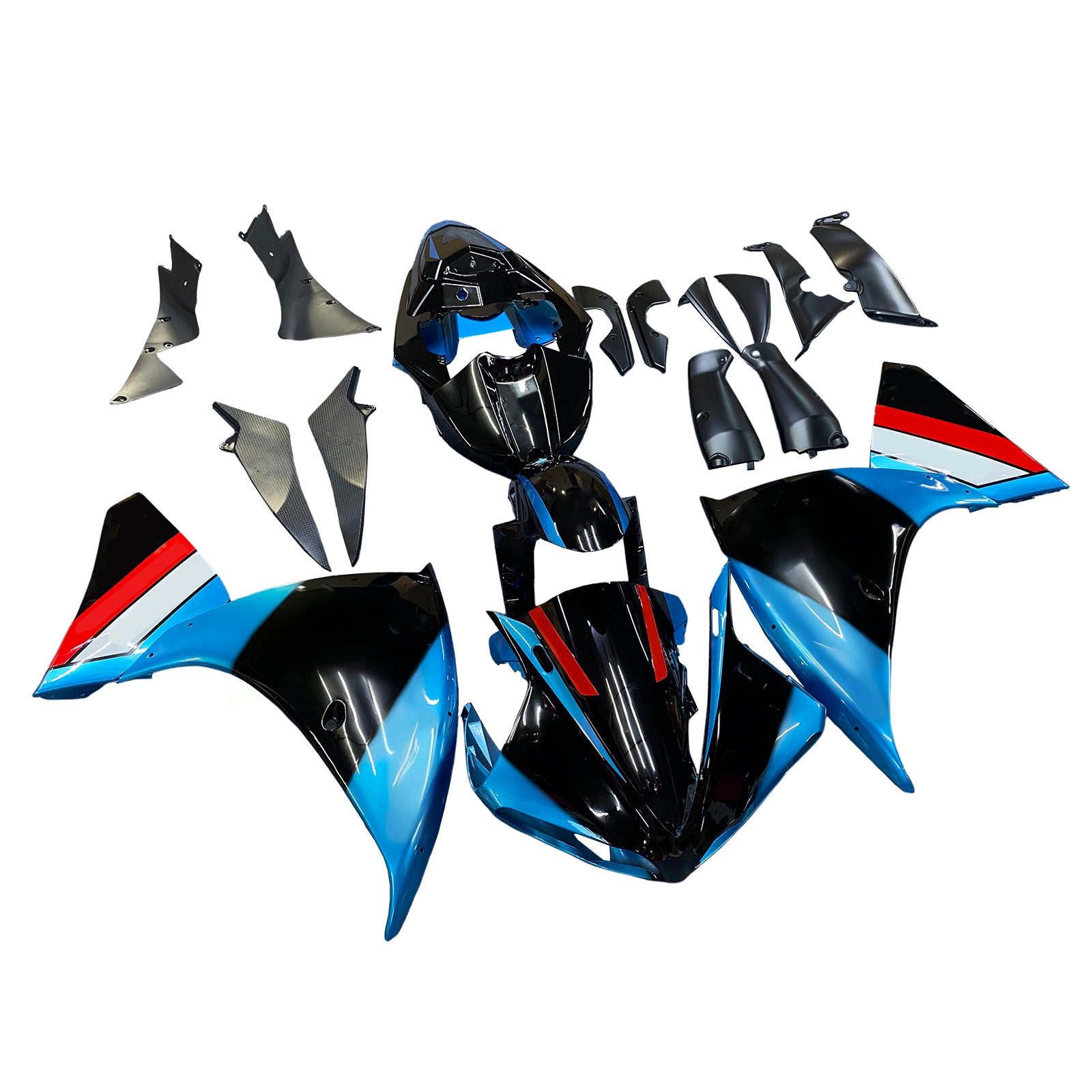 Amotopart Yamaha YZF 1000 R1 2009-2011 Kit Carénage Carrosserie Plastique ABS