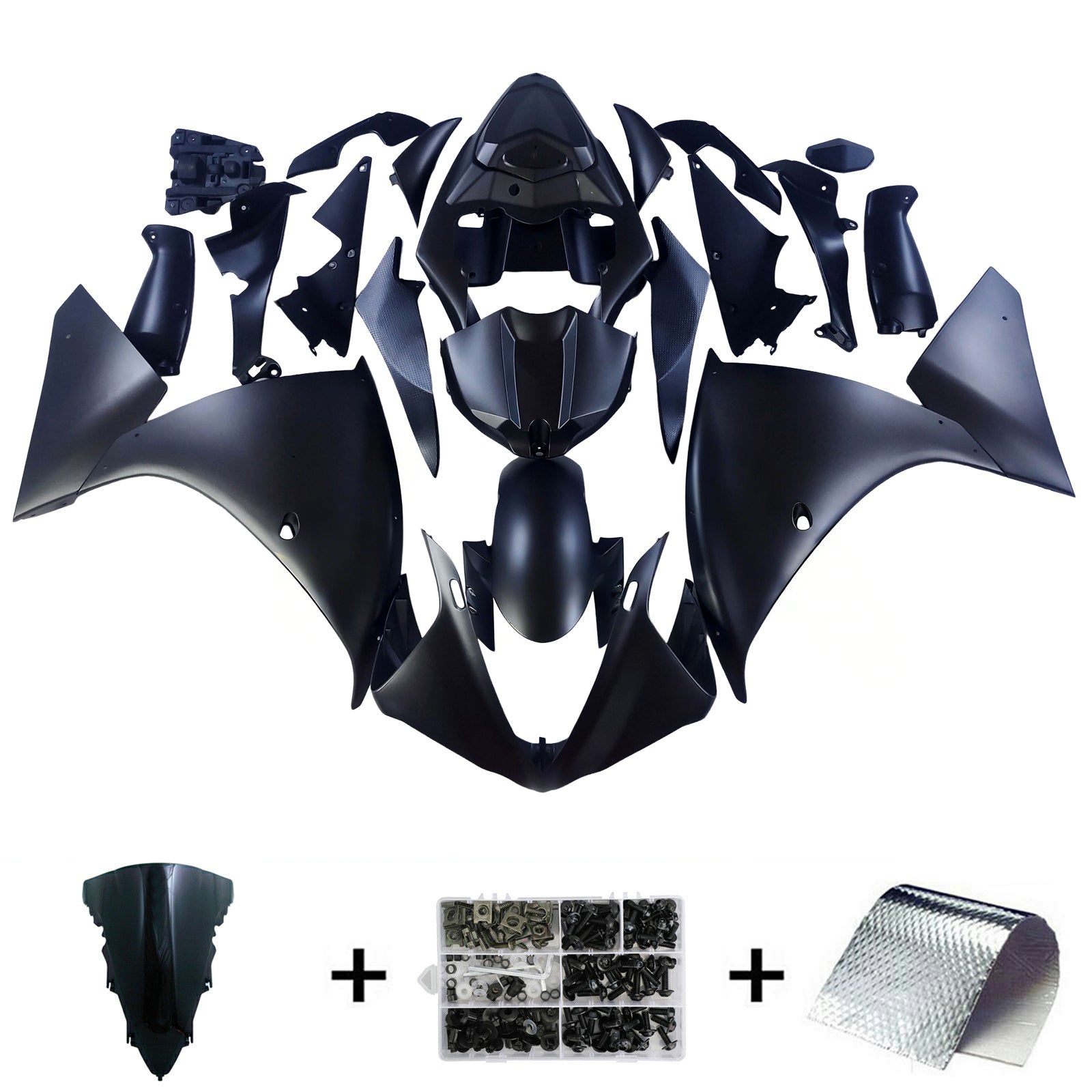 Amotopart Yamaha YZF 1000 R1 2009-2011 Kit Carénage Carrosserie Plastique ABS