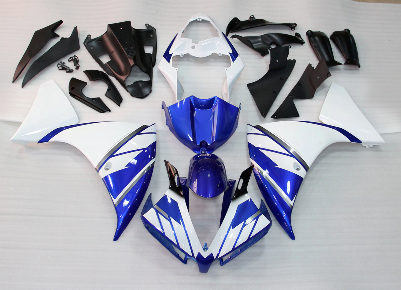 Amotopart Muovisuojat 2012-2014 Yamaha YZF R1 Sininen Valkoinen FIAT Generic