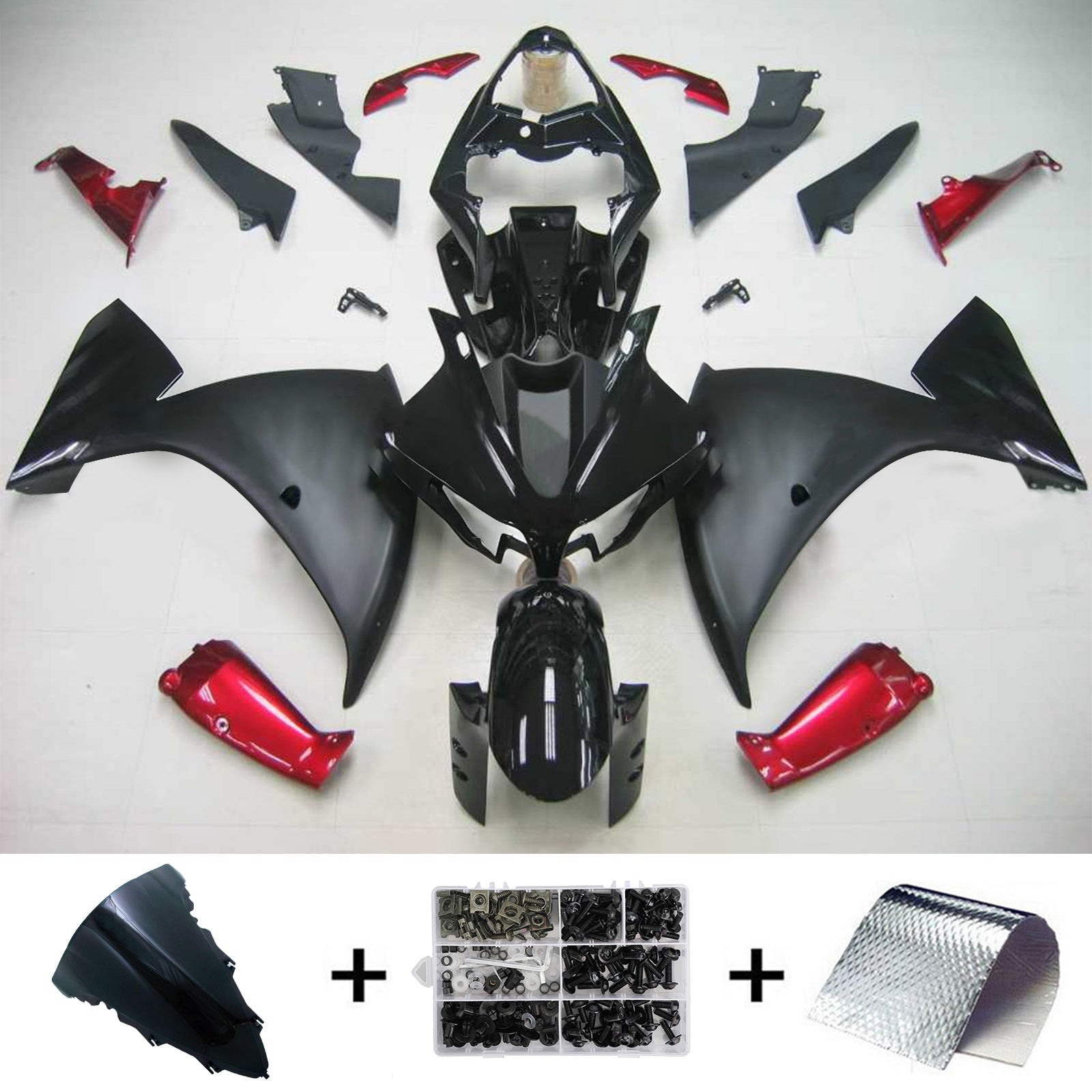 Kit de carénage Amotopart pour Yamaha YZF 1000 R1 2012-2014 générique