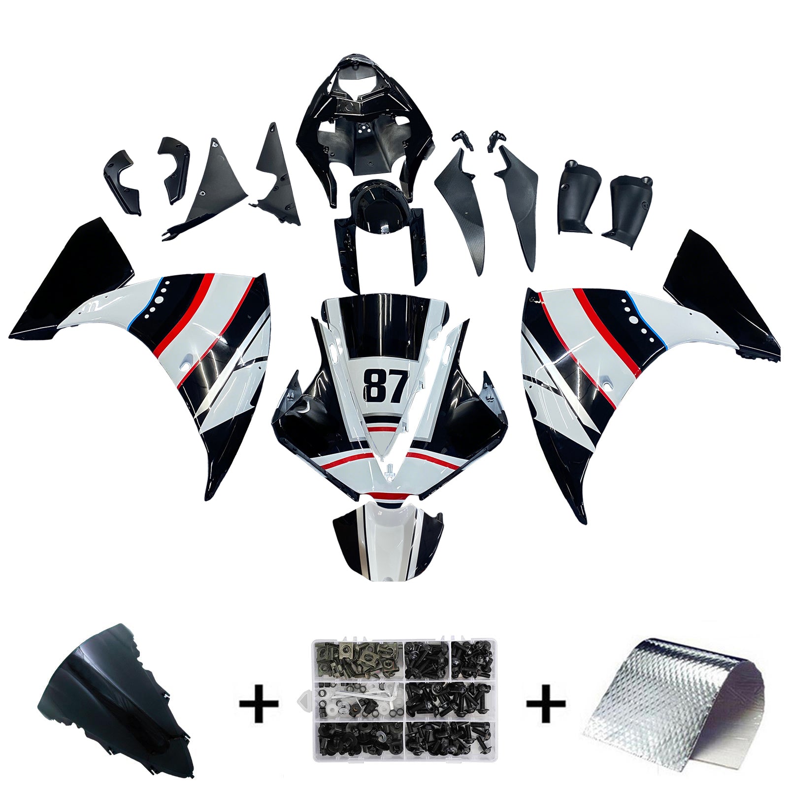 Kit de carenado Amotopart para Yamaha YZF 1000 R1 2012-2014 genérico