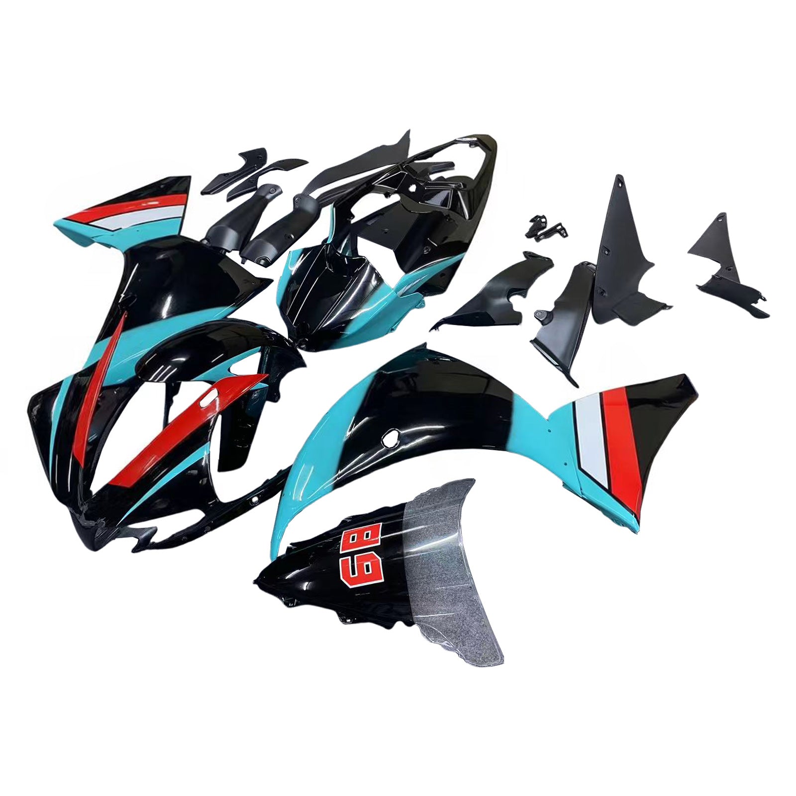 Kit de carénage par injection , carrosserie en plastique ABS Pour Yamaha YZF 1000 R1 2012-2014