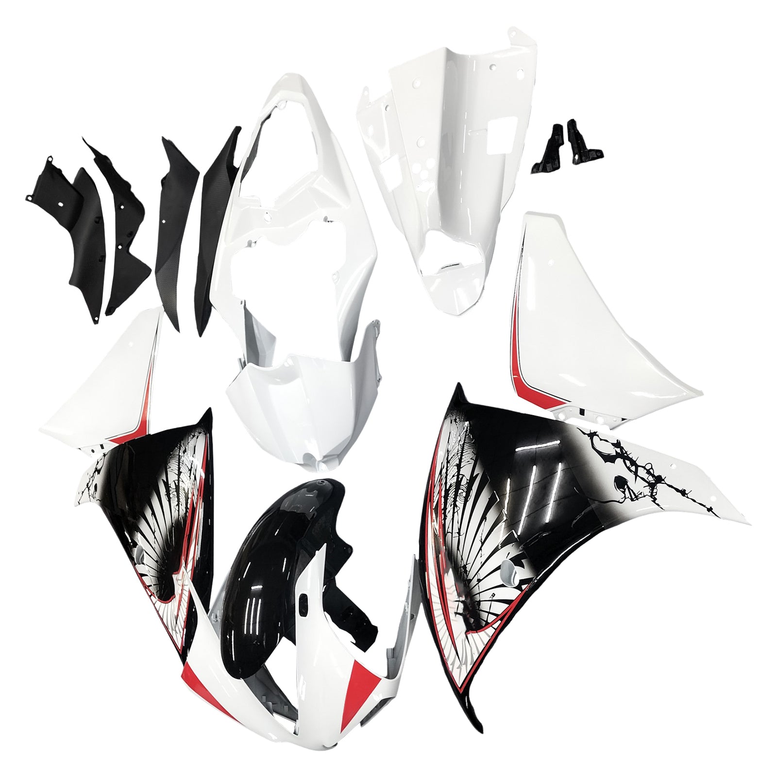 Injektiotapapakkaus Konttien muovinen abs sopii Yamaha YZF 1000 R1 2012-2014