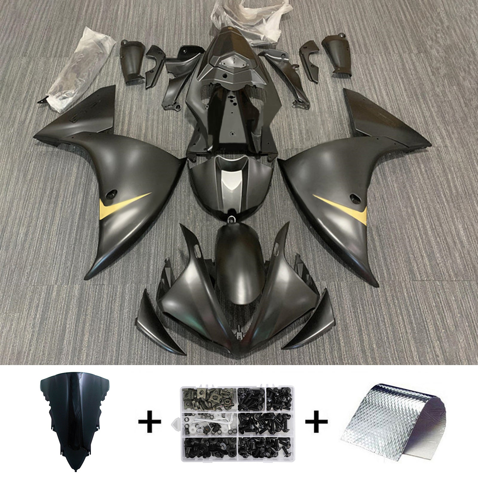 Ruiskutussuojasarja Yamaha YZF-R1 2012-2014 ABS muovinen kori
