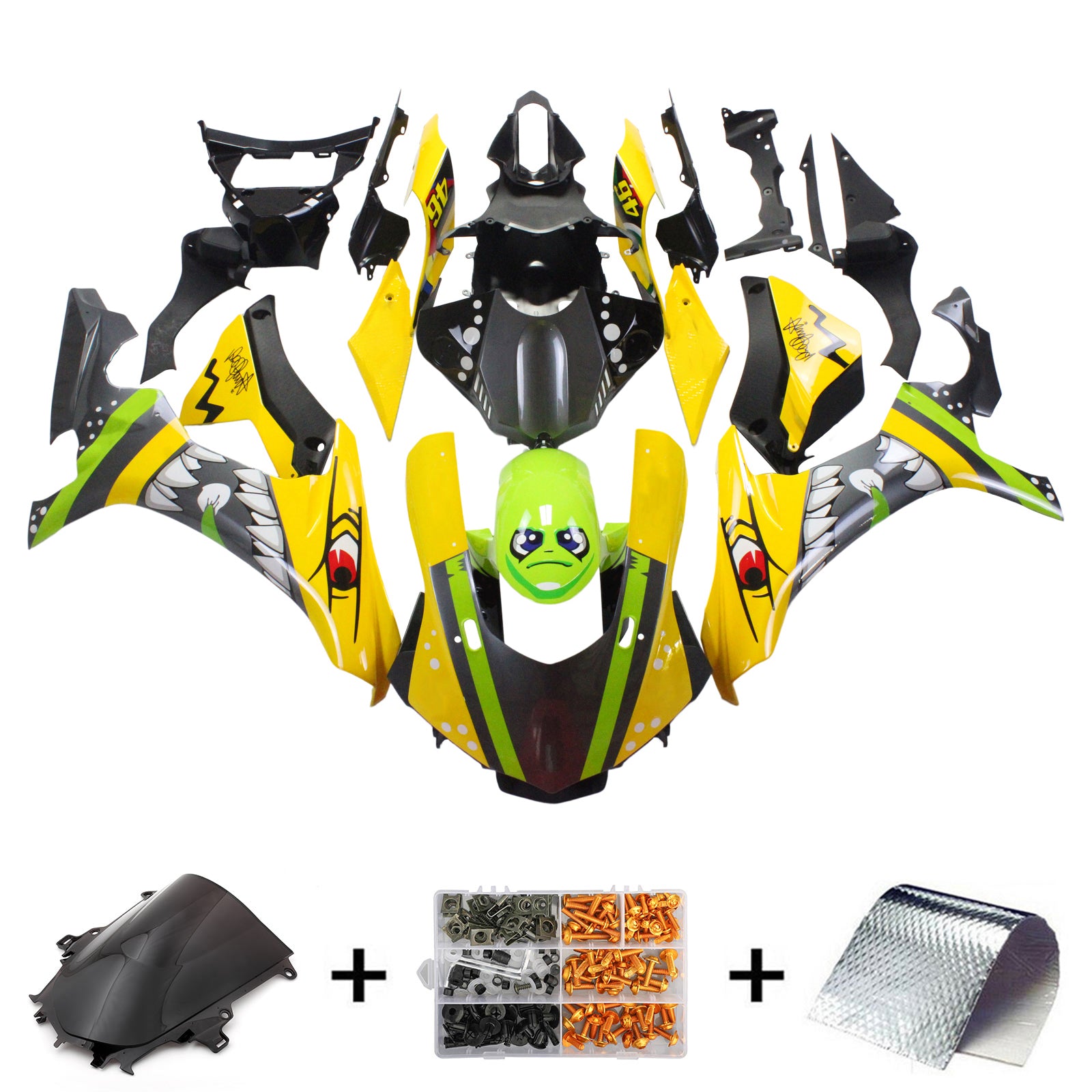 Kit de carénage Amotopart pour Yamaha YZF 1000 R1 2015-2019 générique