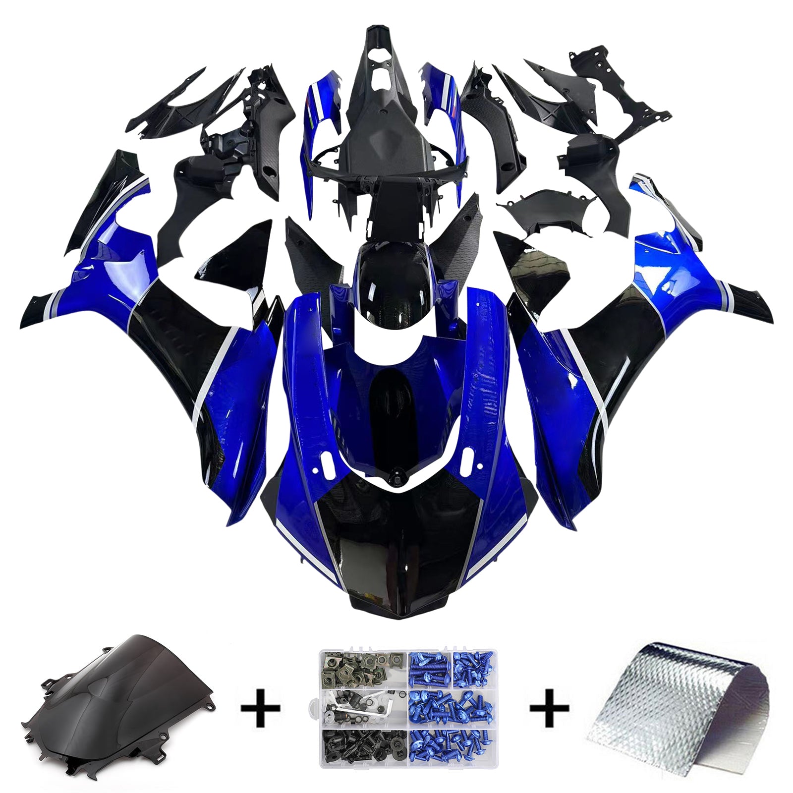 Amotopart Fairing Zestaw dla Yamaha YZF 1000 R1 2015-2019 Generic