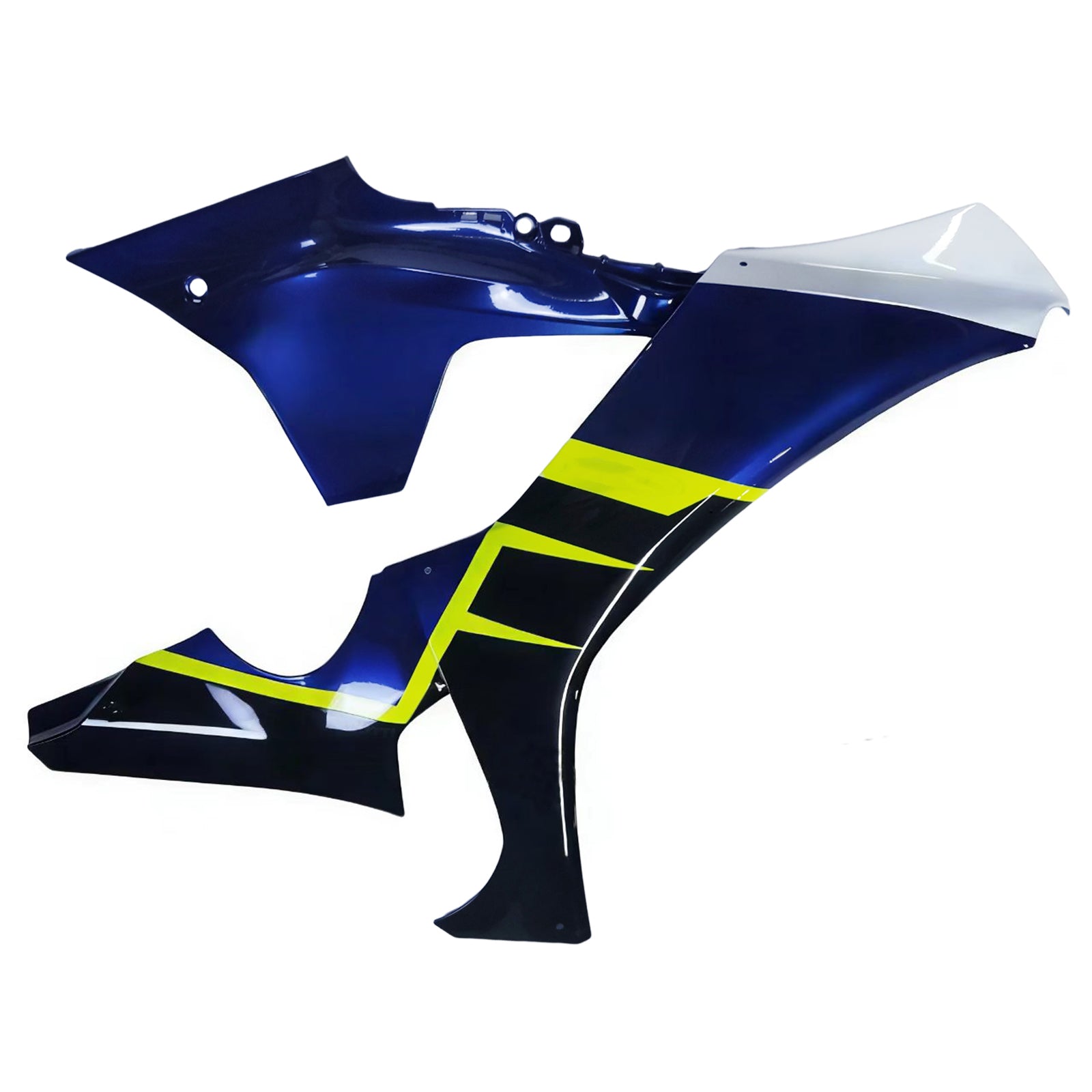Kit di carenatura Amotopart Yamaha YZF R1 2020-2024 blu e giallo