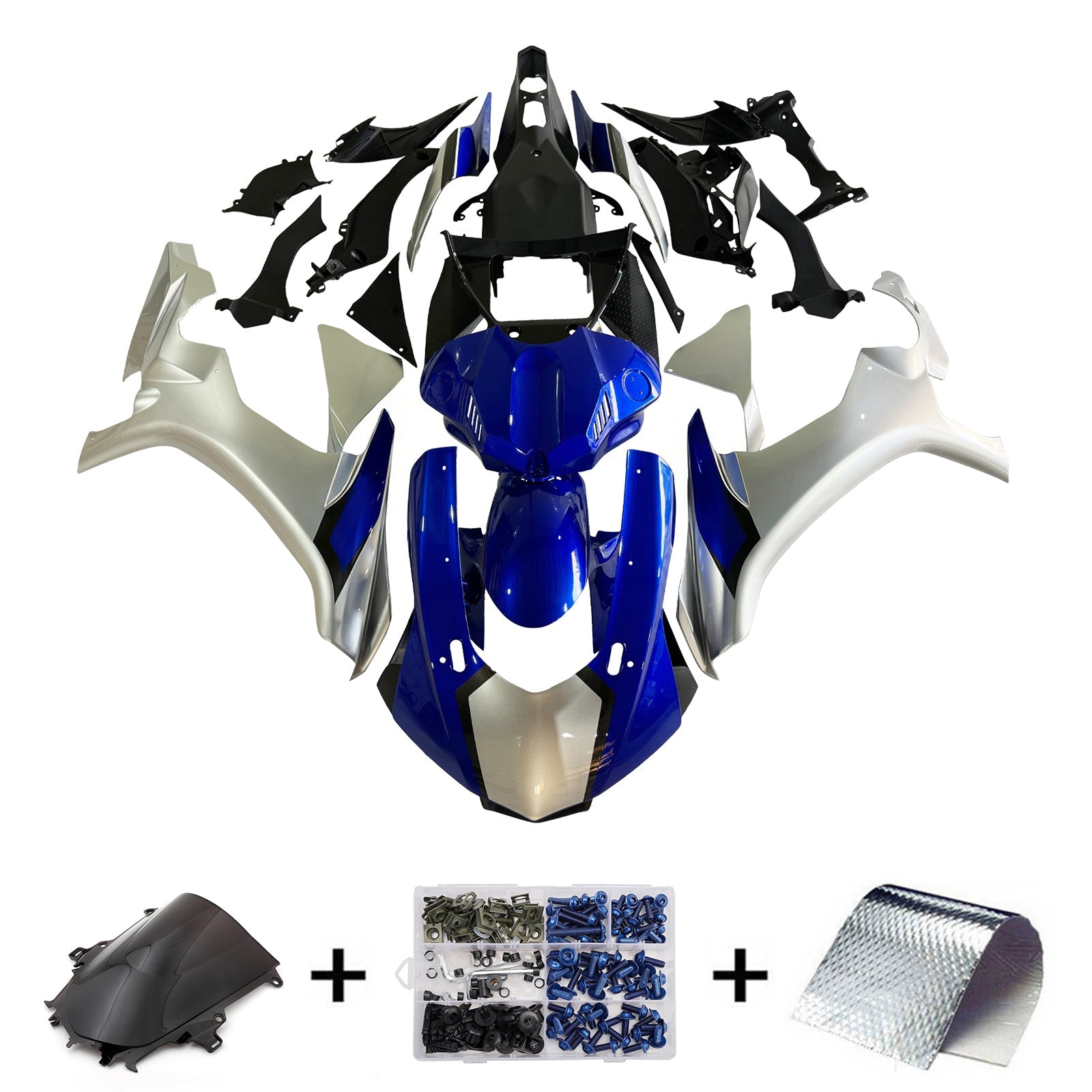 Kit de carénage par injection , carrosserie en plastique ABS Pour Yamaha YZF 1000 R1 2015-2019
