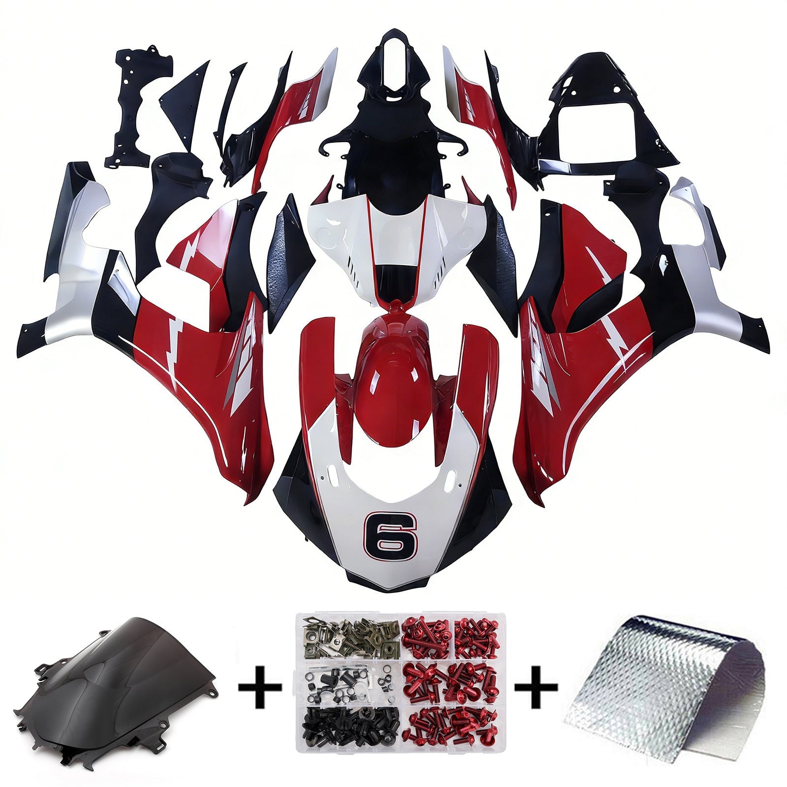 Kit de carénage par injection , carrosserie en plastique ABS Pour Yamaha YZF 1000 R1 2015-2019