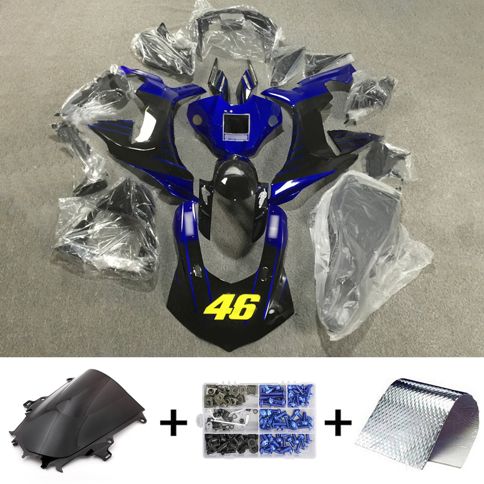 Wtryskowe Zestaw owiewki nadwozia Plastikowe ABS DOTYCZNE DO YAMAHA YZF 1000 R1 2015-2019