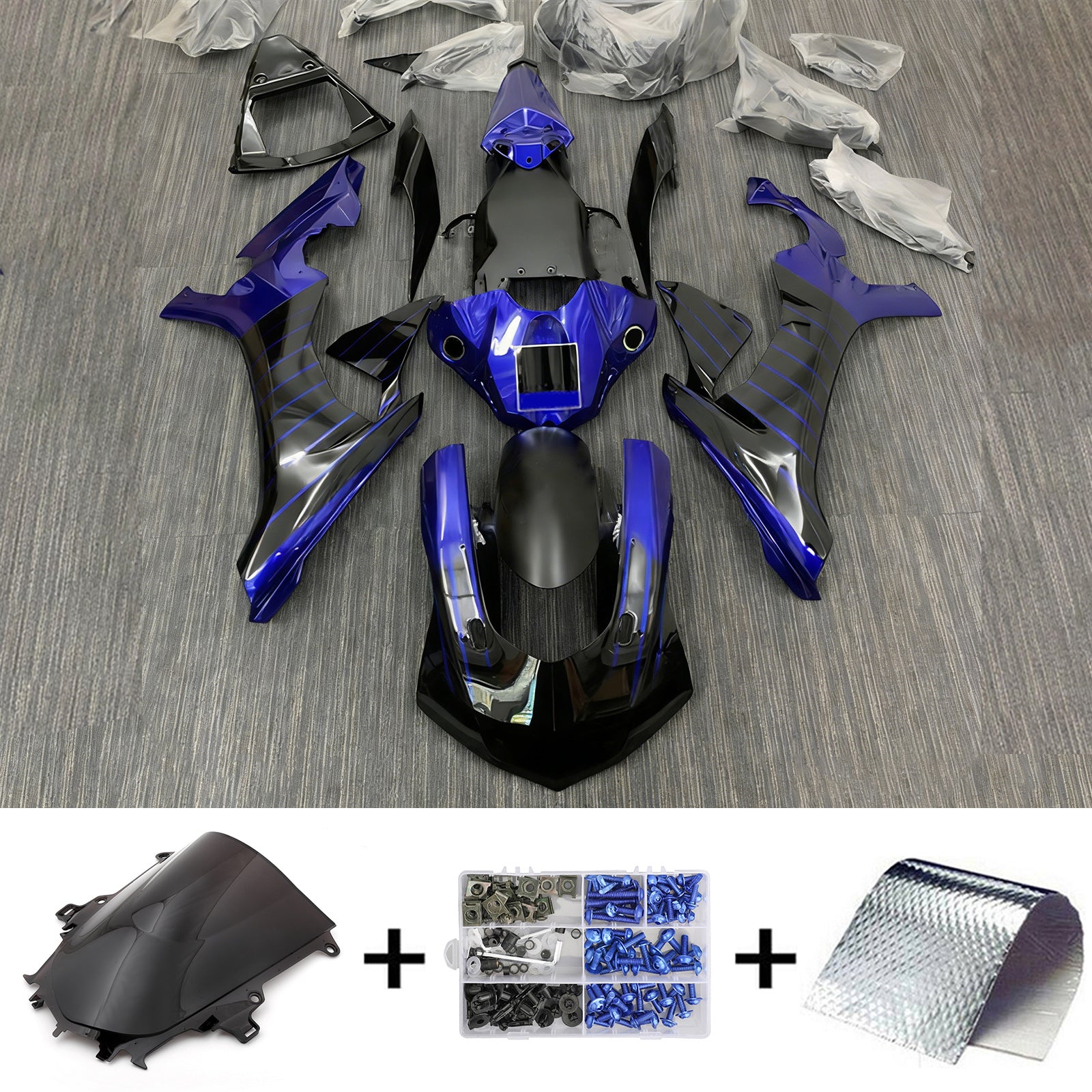 Kit de carénage Amotopart pour Yamaha YZF 1000 R1 2015-2019 générique