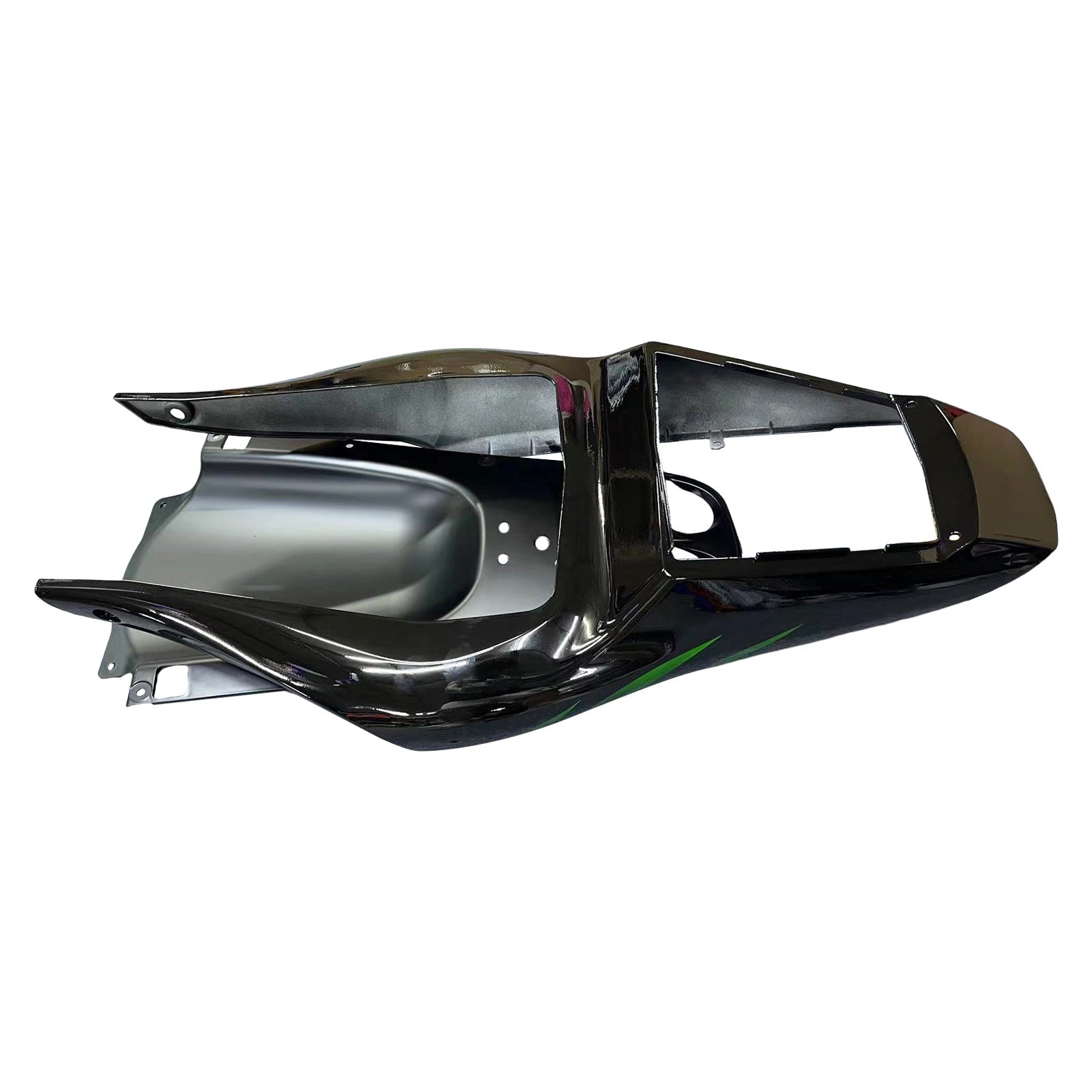 Carénages Amotopart 1998-2002 Yamaha YZF-R6 Black & Green Flame R6 Generic