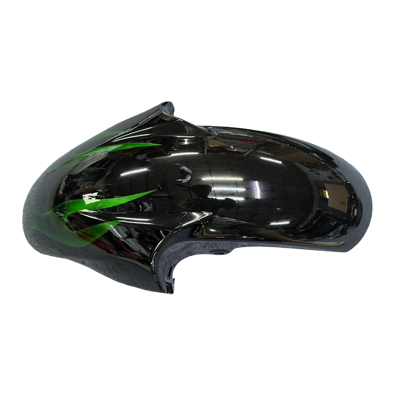 Carénages Amotopart 1998-2002 Yamaha YZF-R6 Black & Green Flame R6 Generic