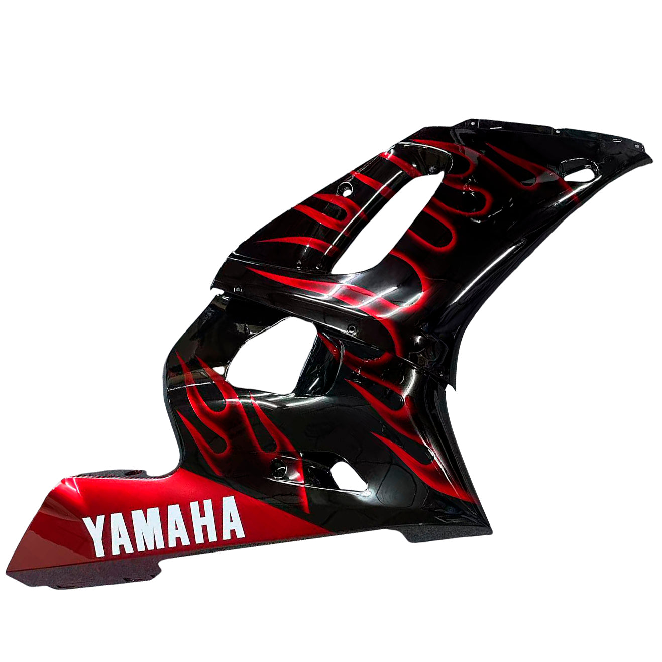 Amotopart Fairingsr 1998-2002 Yamaha YZF-R6 Črni in rdeči plamen R6 generic